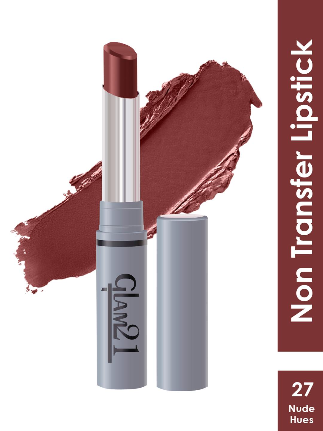 Buy GLAM21 Non Transfer Creamy Matte Lipstick 2g Nude Hue 27 - - Personal Care for Women