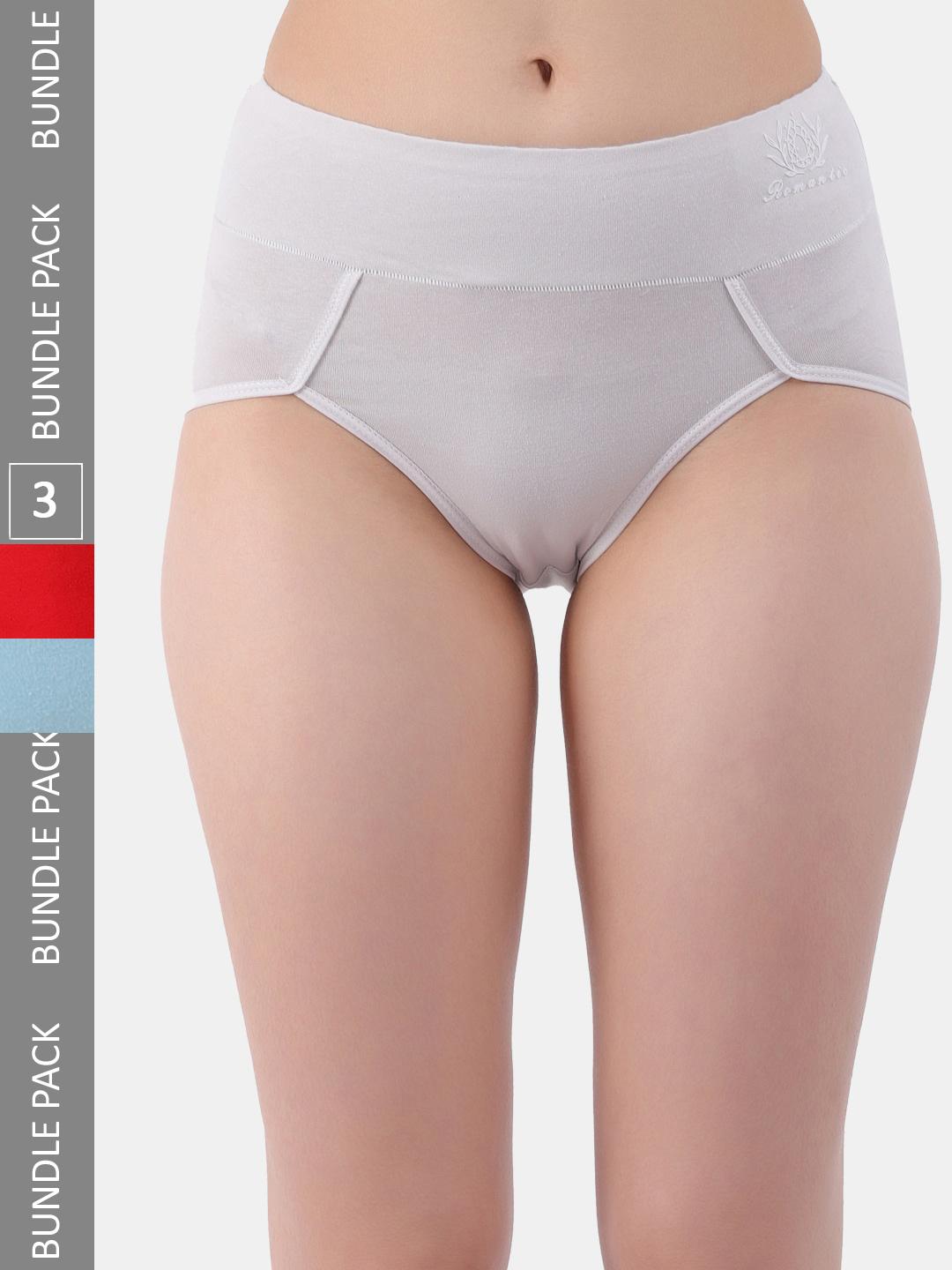 Buy Amour Secret Women Pack Of 3 Knitted Anti Bacterial Hipster Briefs - - Apparel for Women