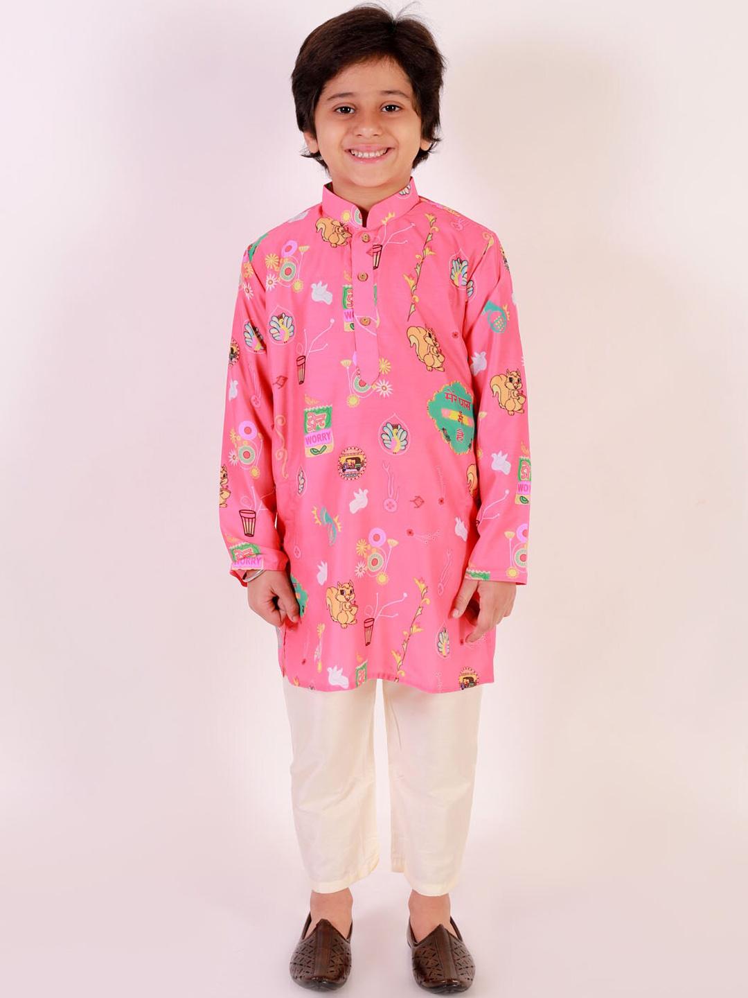 jbn CREATION Boys Casual Kurta and Pyjama Set Price in India