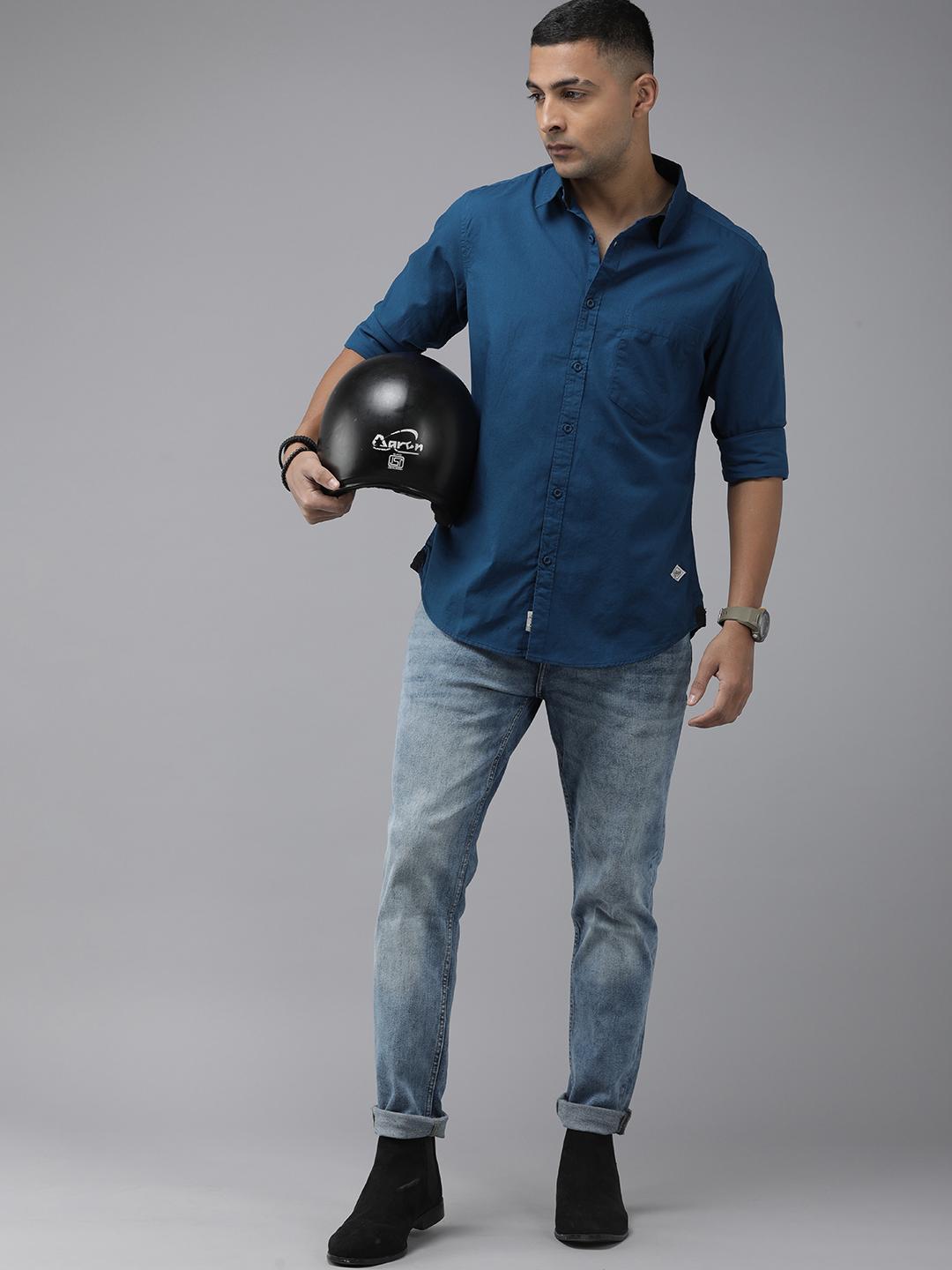 Roadster Pure Cotton Standard Casual Shirt