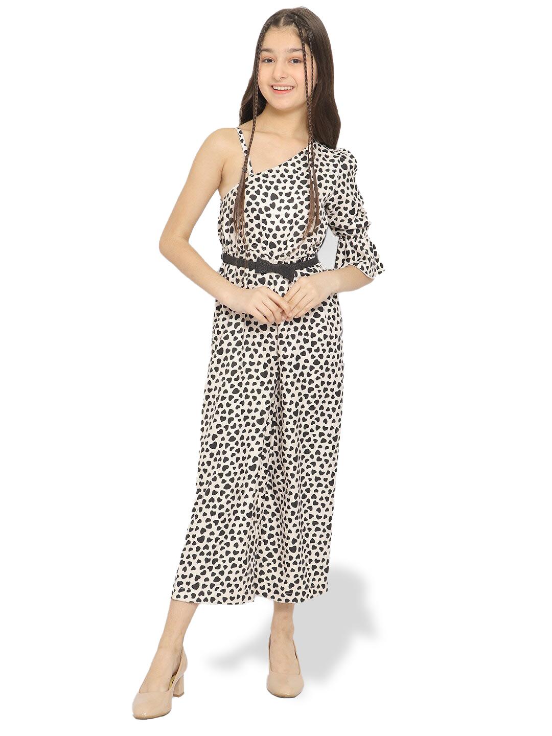Natilene Girls Floral Printed Pure Cotton Jumpsuit main image 0