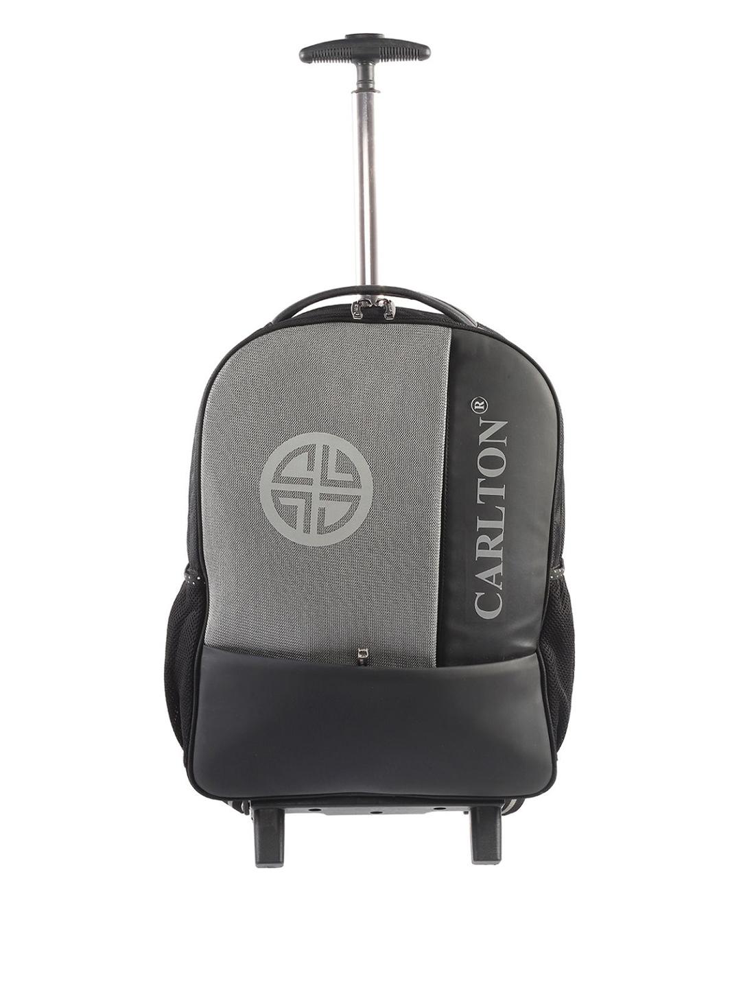 Buy Carlton London Brand Logo Printed Ergonomic Water Resistant Trolley ...