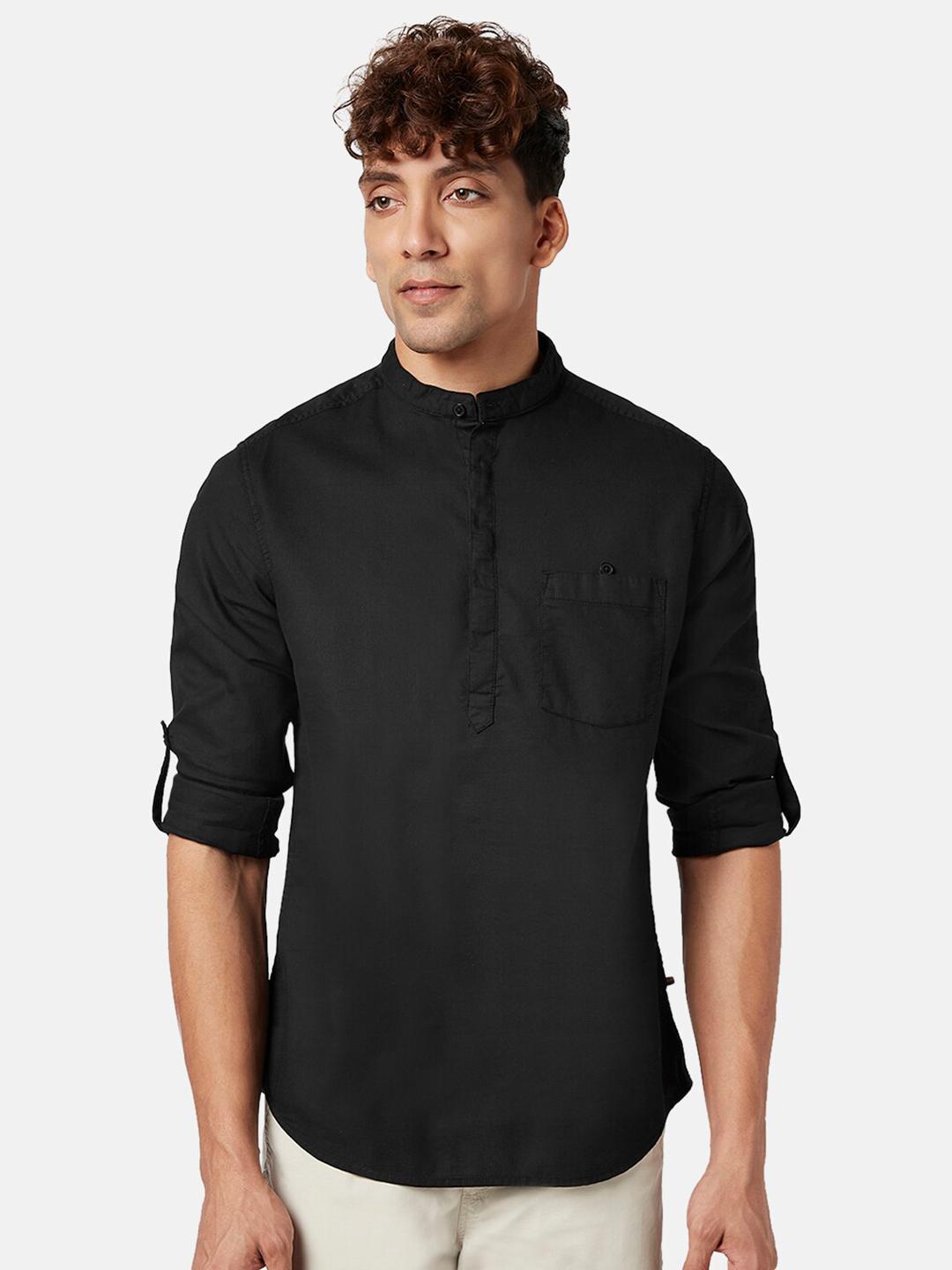 Urban Ranger Buy Urban Ranger By Pantaloons Mandarin Collar Cotton Casual Shirt ...
