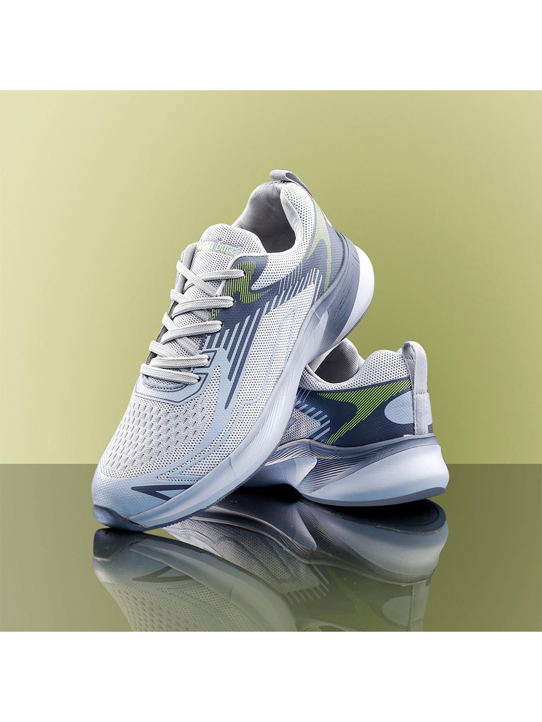 Buy Bacca Bucci Men Grey Mesh Training Or Gym Non Marking BBMG8212I Running Sports Shoes -  - Footwear for Men