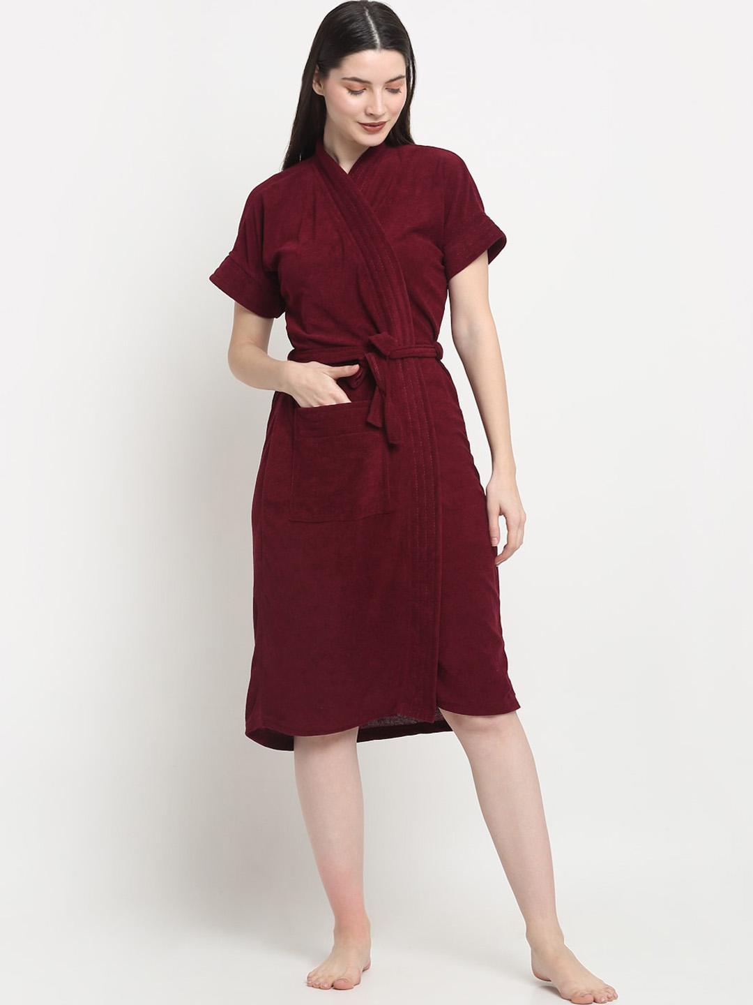 Buy Creeva Everyday Collection Half Sleeve Bath Robe - Bath Robe And ...