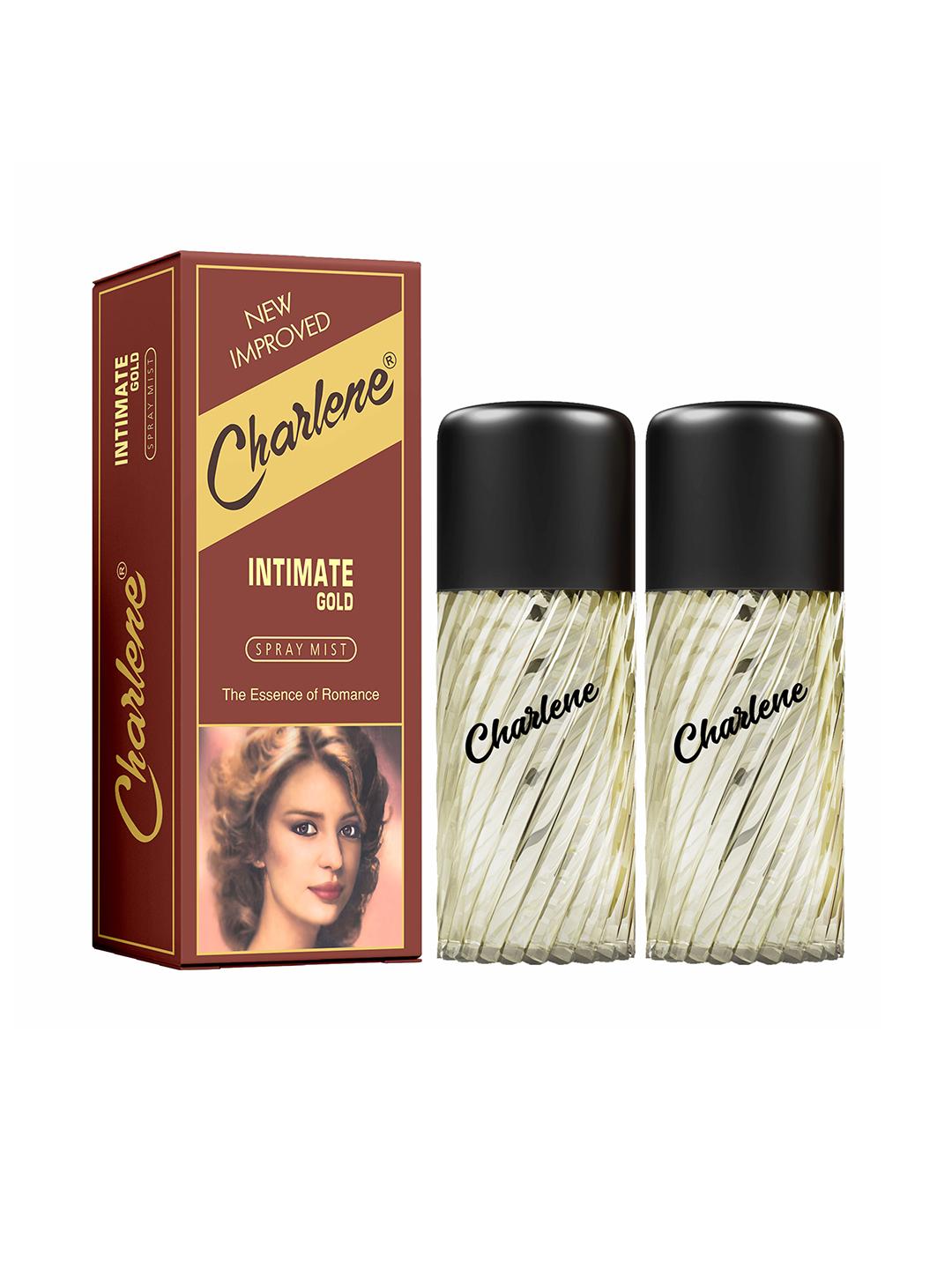 Buy CHARLENE Set Of 2 Intimate Gold Long Lasting Spray Perfume Mist 30 Ml Each - - Personal Care for Unisex