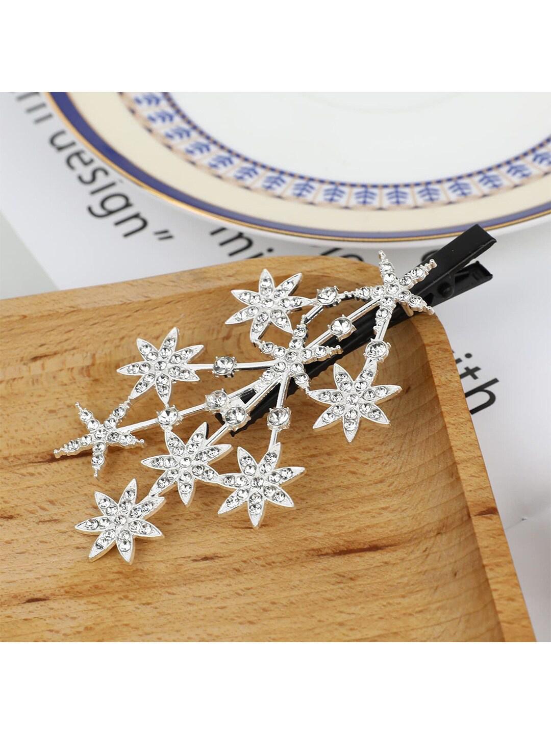 Buy Krelin Floral Embellished Alligator Hair Clip - - Accessories for Women
