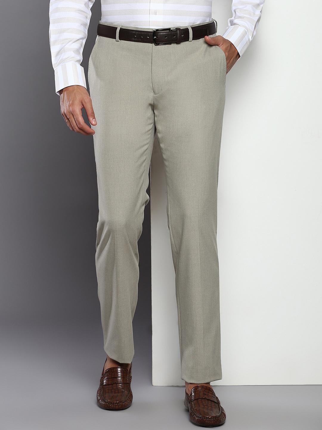 Buy Tommy Hilfiger Men Regular Fit Formal Trousers - Trousers for Men ...