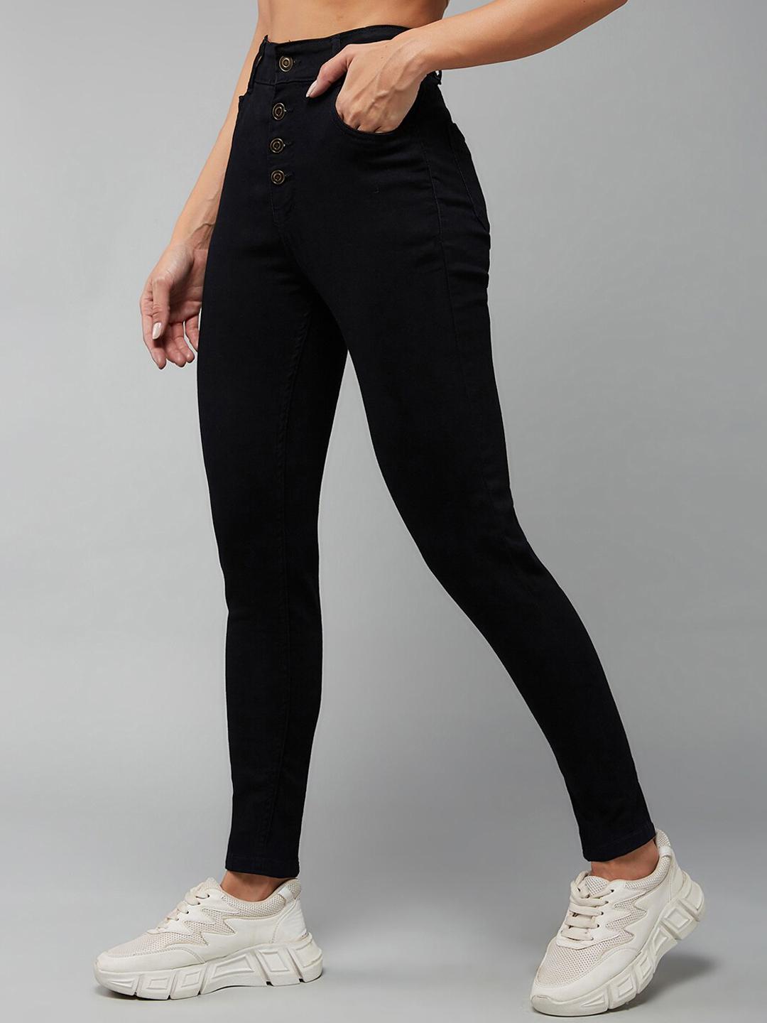DOLCE CRUDO Women Skinny Fit High-Rise Jeans