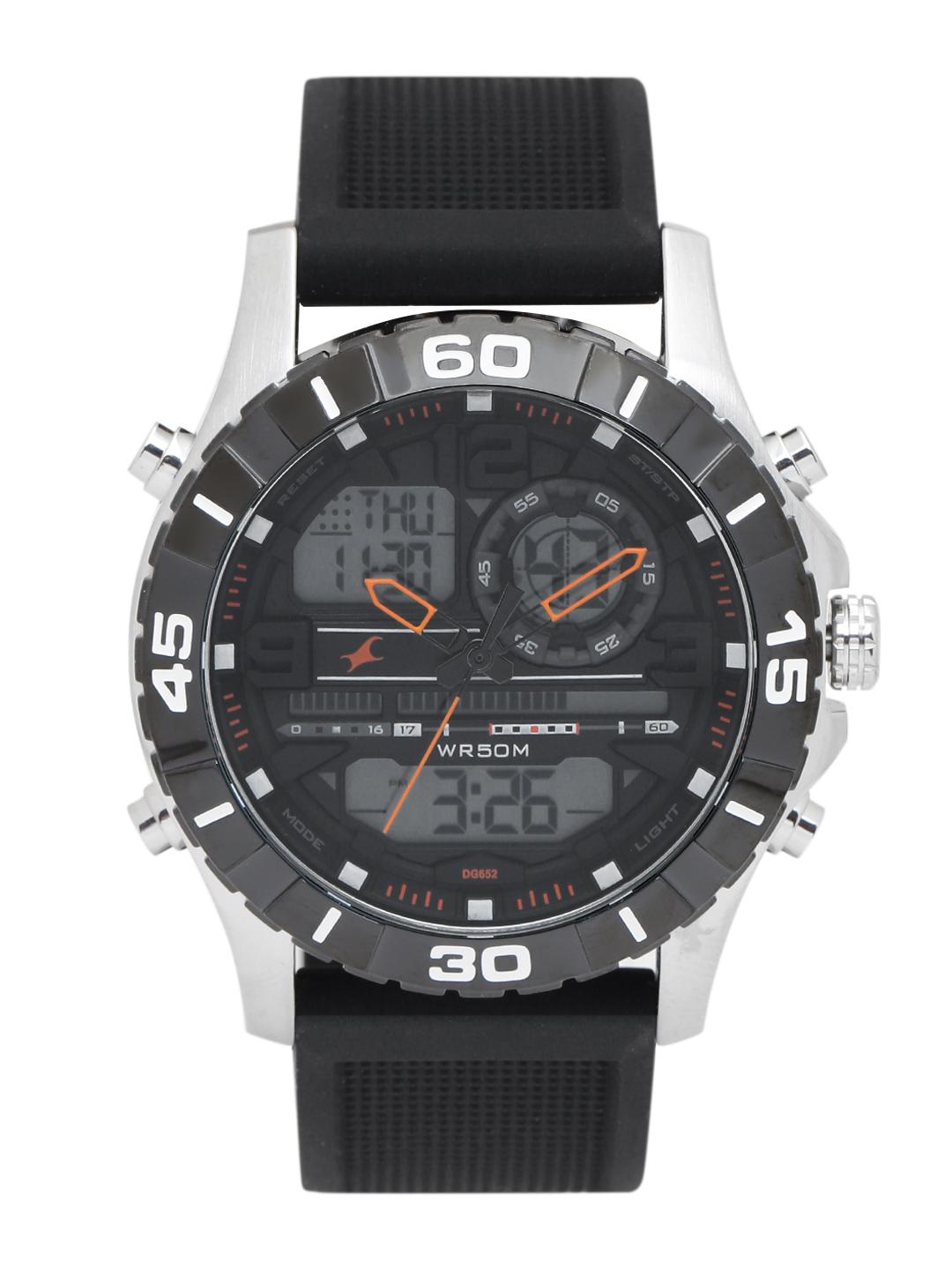Buy Fastrack Quartz Analog Digital With Black Dial Watch For Guys Nt38035sp03 - - Accessories for Men
