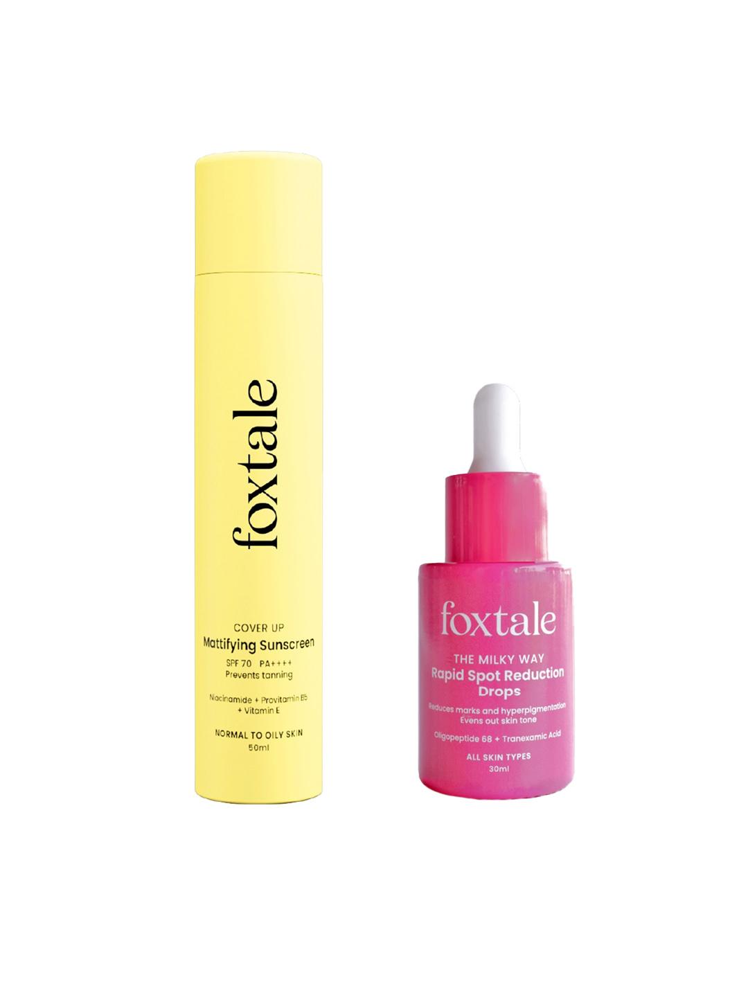 Buy FoxTale No Pigmentation Duo With SPF 70 & Tranexamic Acid Fades Marks 80 Ml - - Personal Care for Unisex