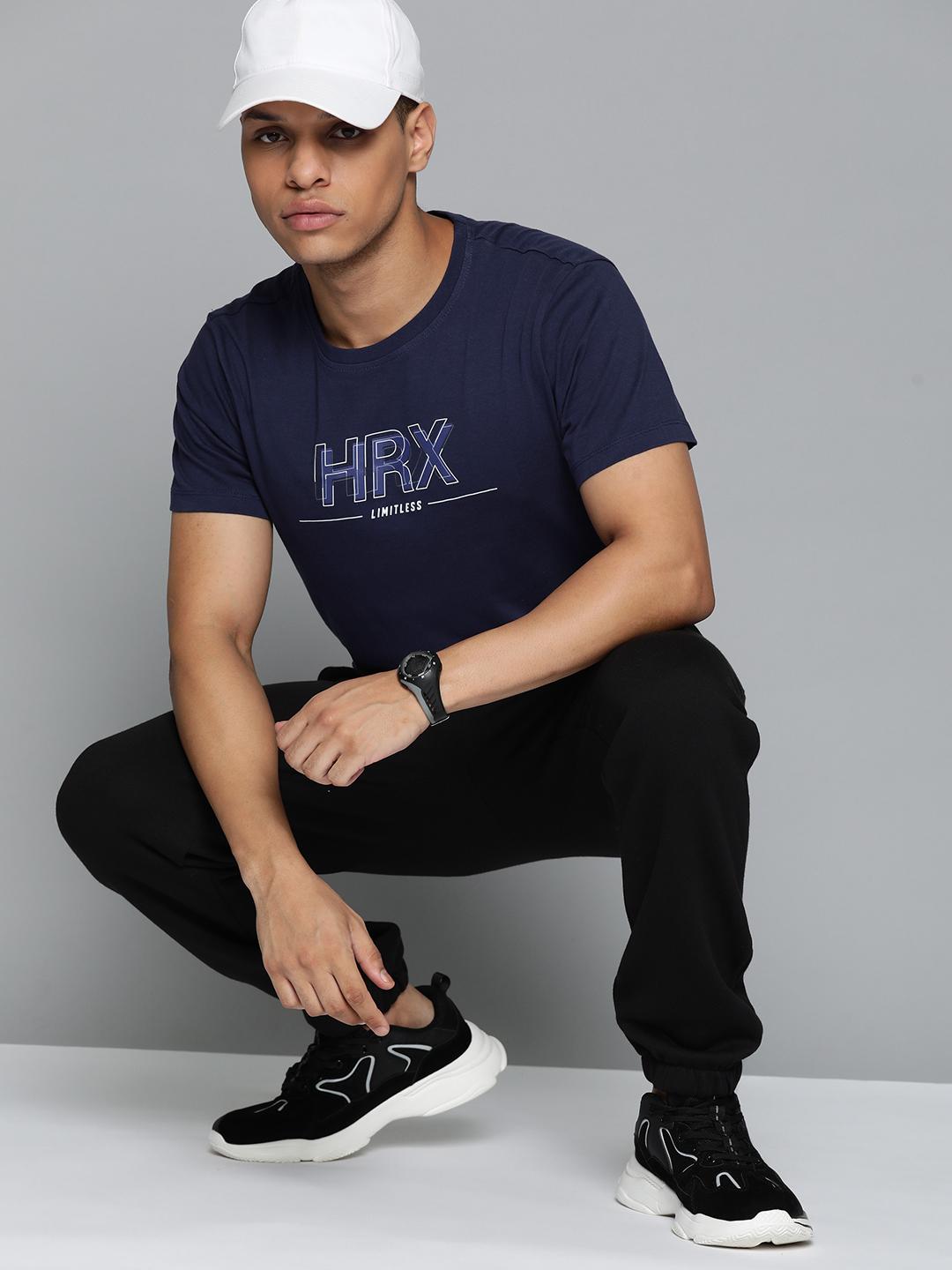 Buy HRX By Hrithik Roshan Men Typography Printed Bio Finish T Shirt ...