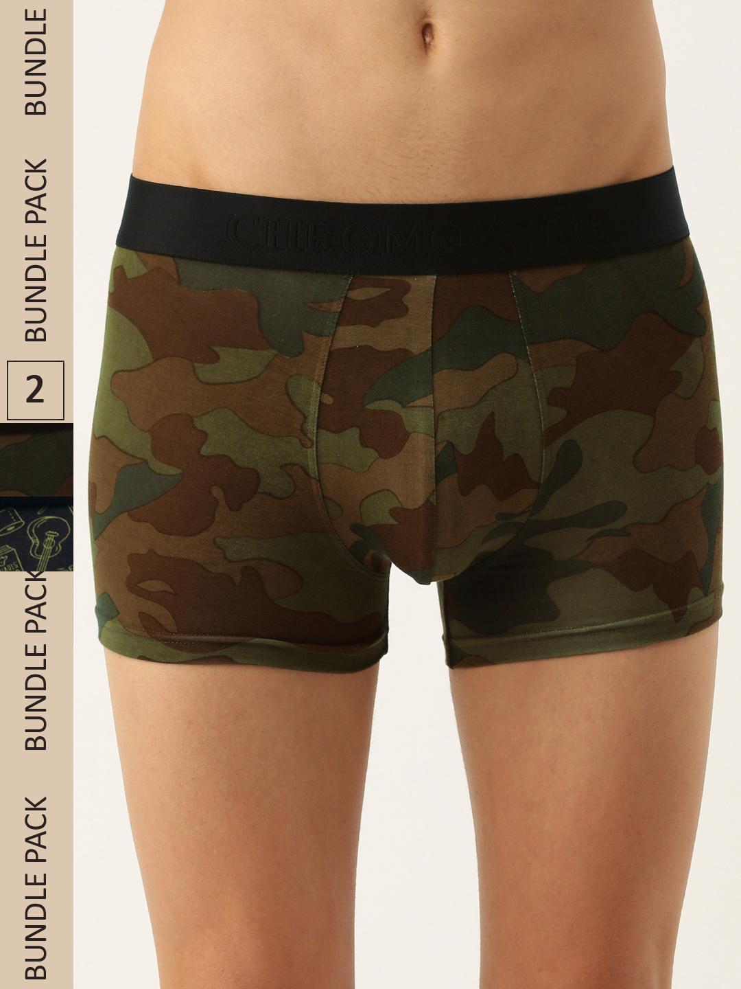 Buy Chromozome Men Pack Of 2 Ultra Premium Printed Trunks 8902733641661 -  - Apparel for Men