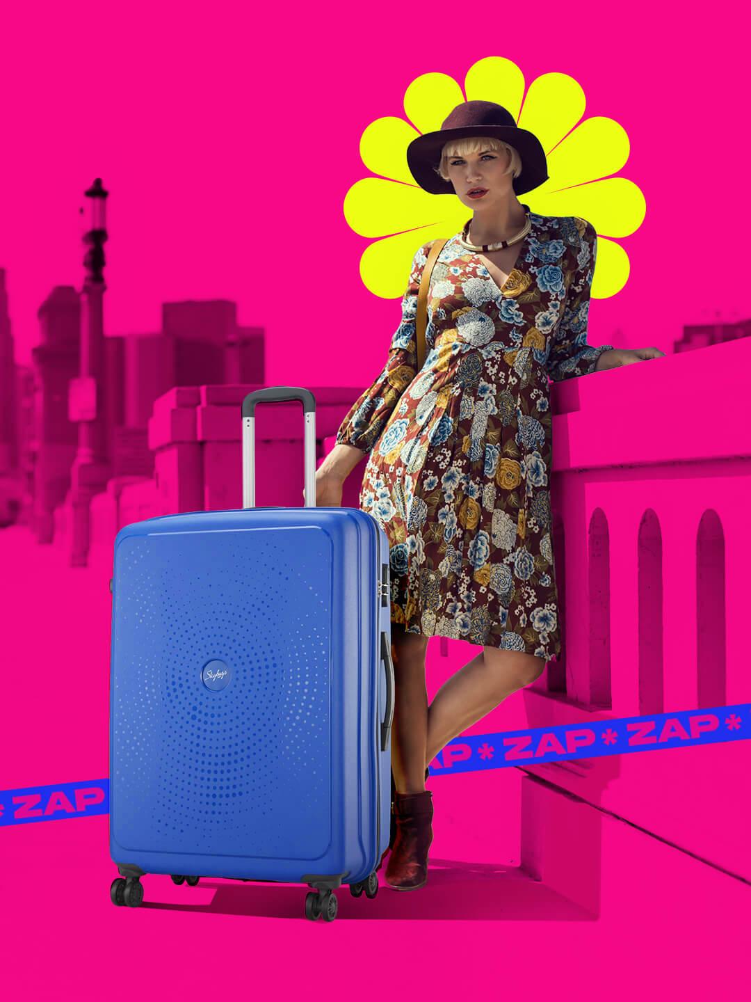 Skybags Zap 66 Large Hard Trolley Suitcase - - Accessories for Unisex