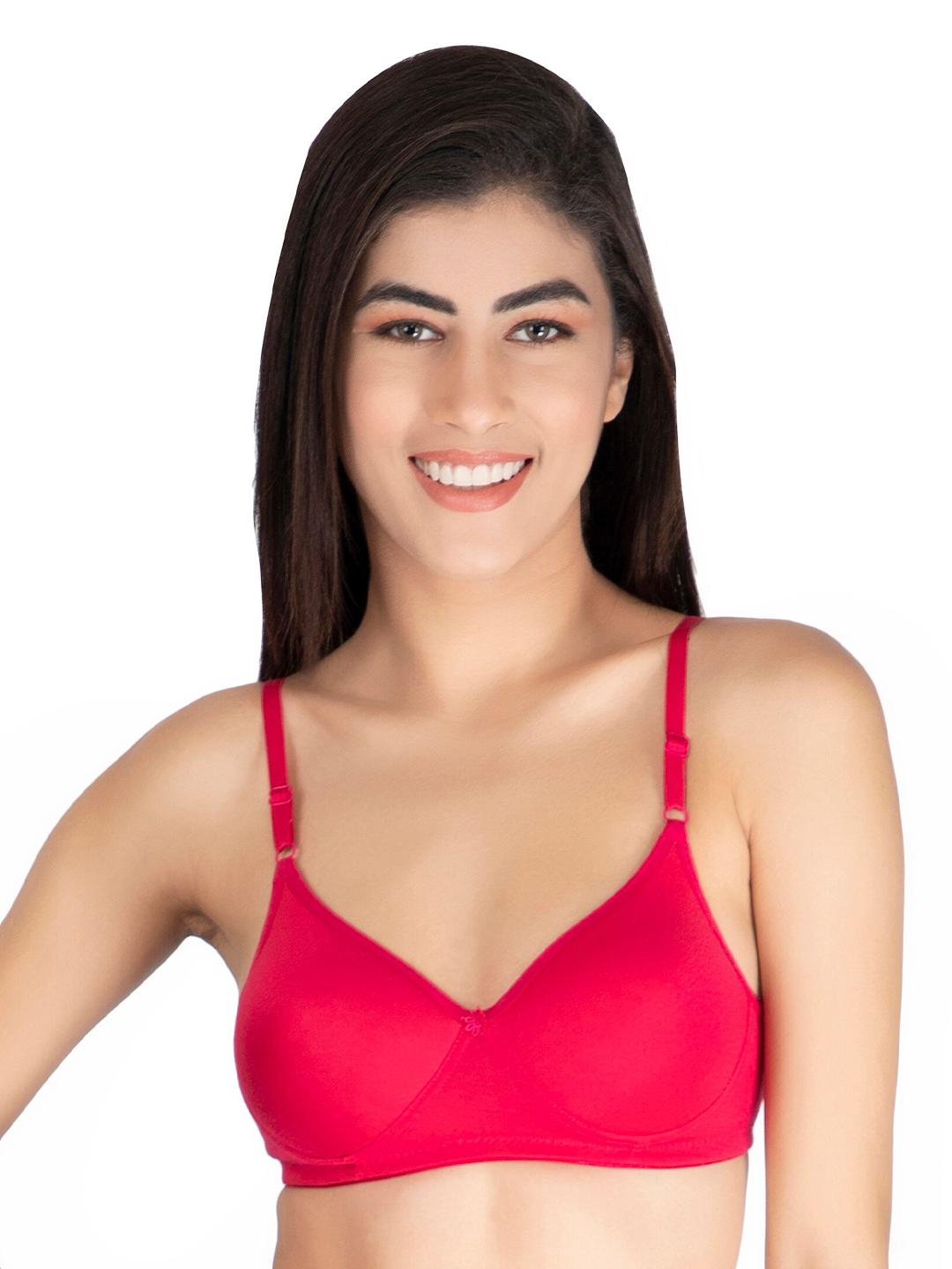 Buy Fabme Non Wired All Day Comfort Seamless Full Coverage Heavily Padded Cotton T Shirt Bra -  - Apparel for Women