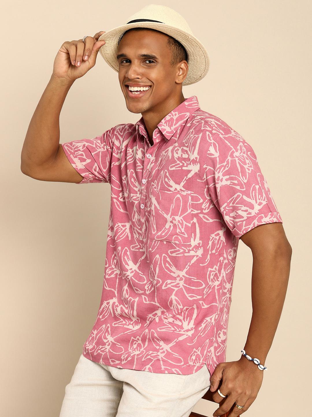 Sangria Men Comfort Opaque Printed Casual Shirt