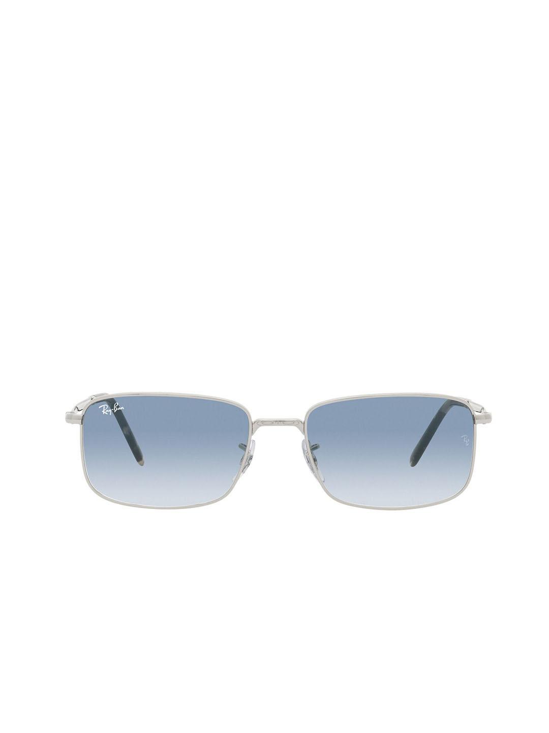buy-ray-ban-unisex-gradient-blue-lens-rectangle-sunglasses-0rb3717003