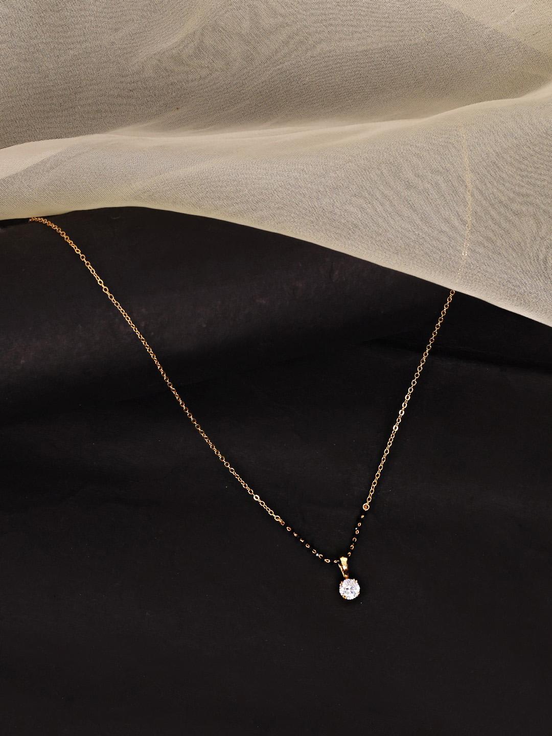Buy ABDESIGNS Gold Plated Stone Studded & Beaded Mangalsutra - - Accessories for Women