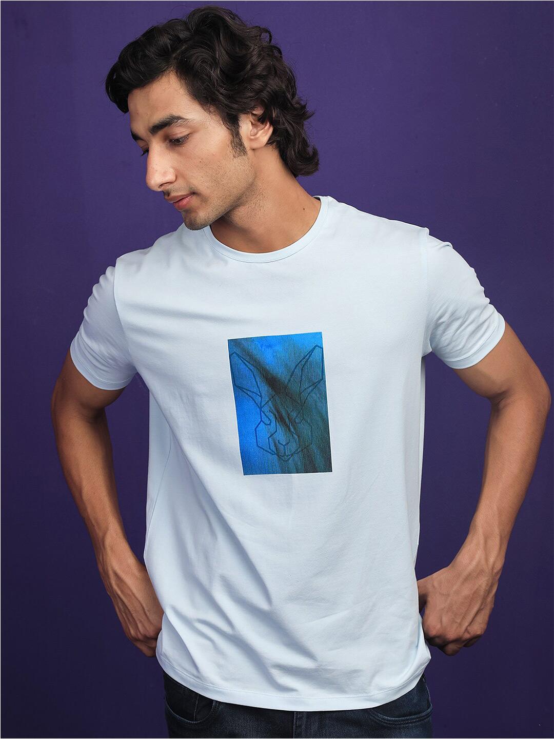 Rare Rabbit T Buy RARE RABBIT Men Emine Graphic Printed Cotton Slim Fit T Shirt ...