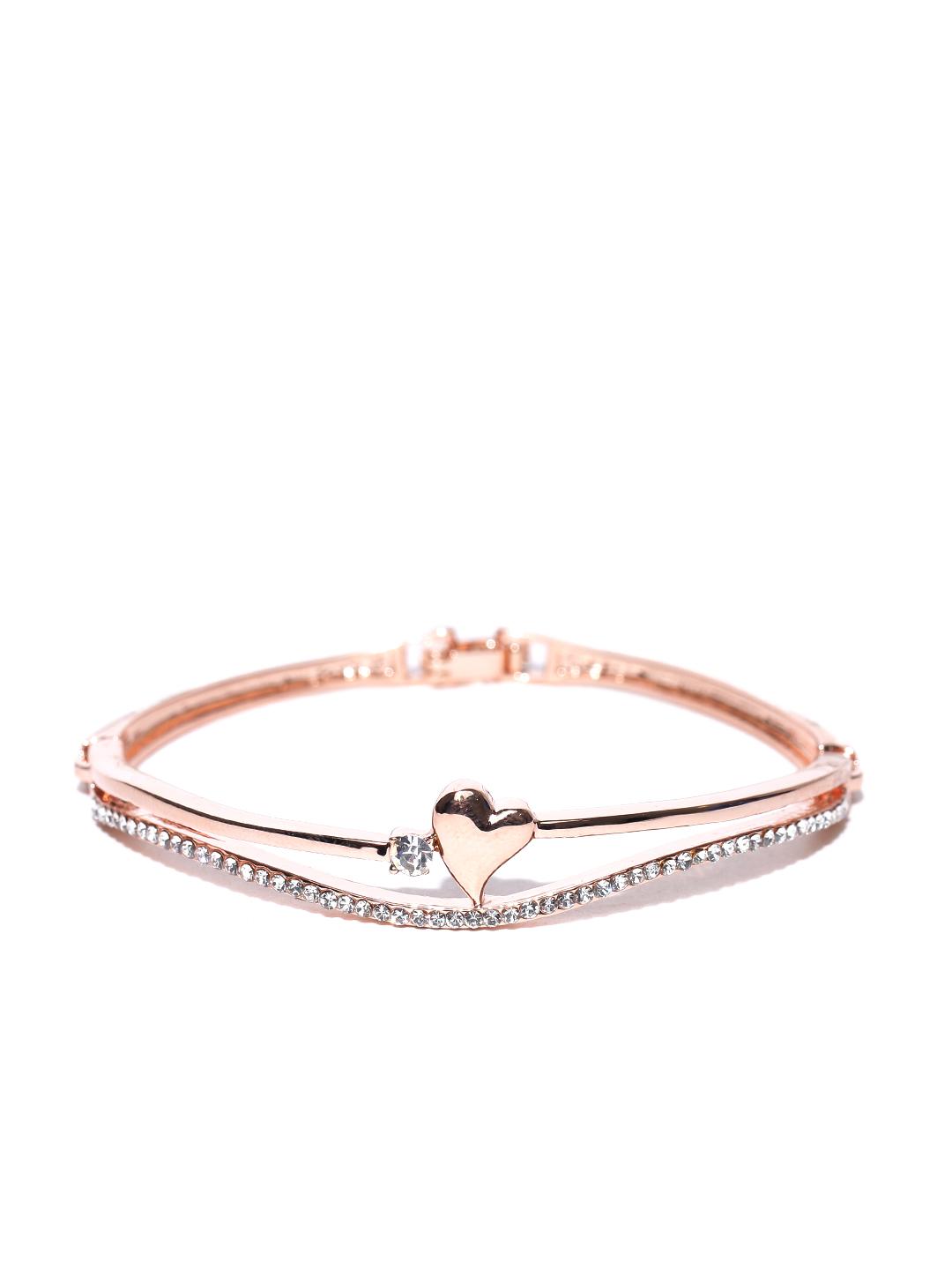 Buy Jewels Galaxy Rose Gold Plated Handcrafted Stone Studded Bracelet -  - Accessories for Women