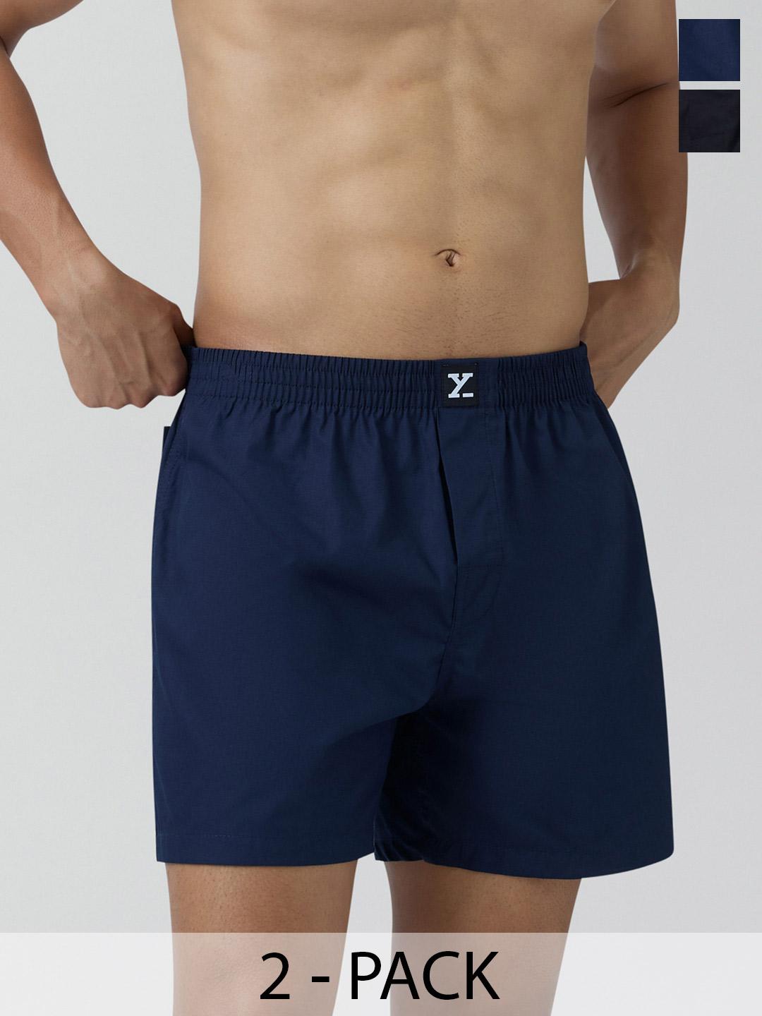 Buy XYXX Men Pack Of 2 Cotton Solid Inner Boxers -  - Apparel for Men