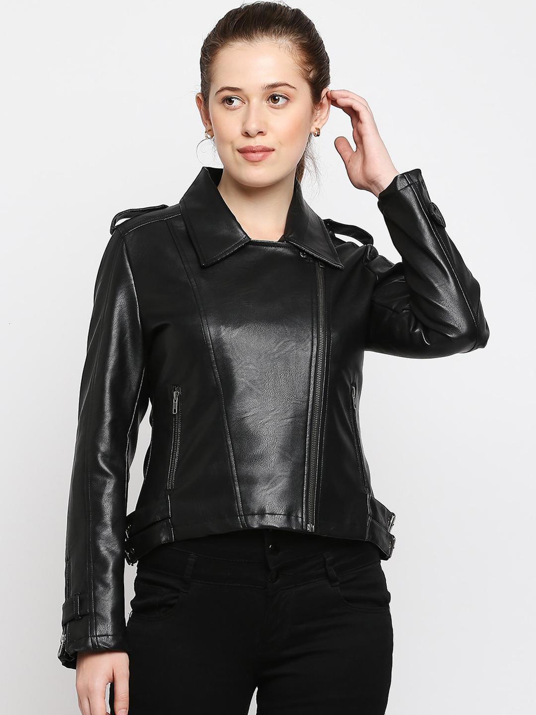 Black Easy Fit Long Sleeve Women's Jacket By Being Human Clothing main image 1
