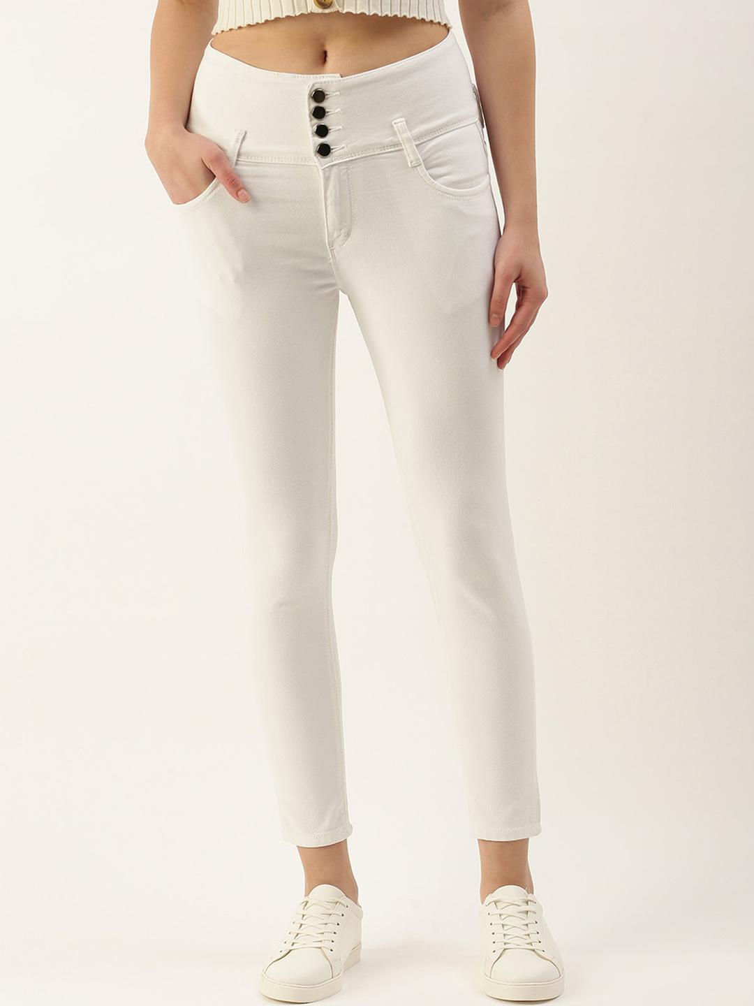 TWIN BIRDS Women Skinny Fit High-Rise Clean Look Stretchable Jeans