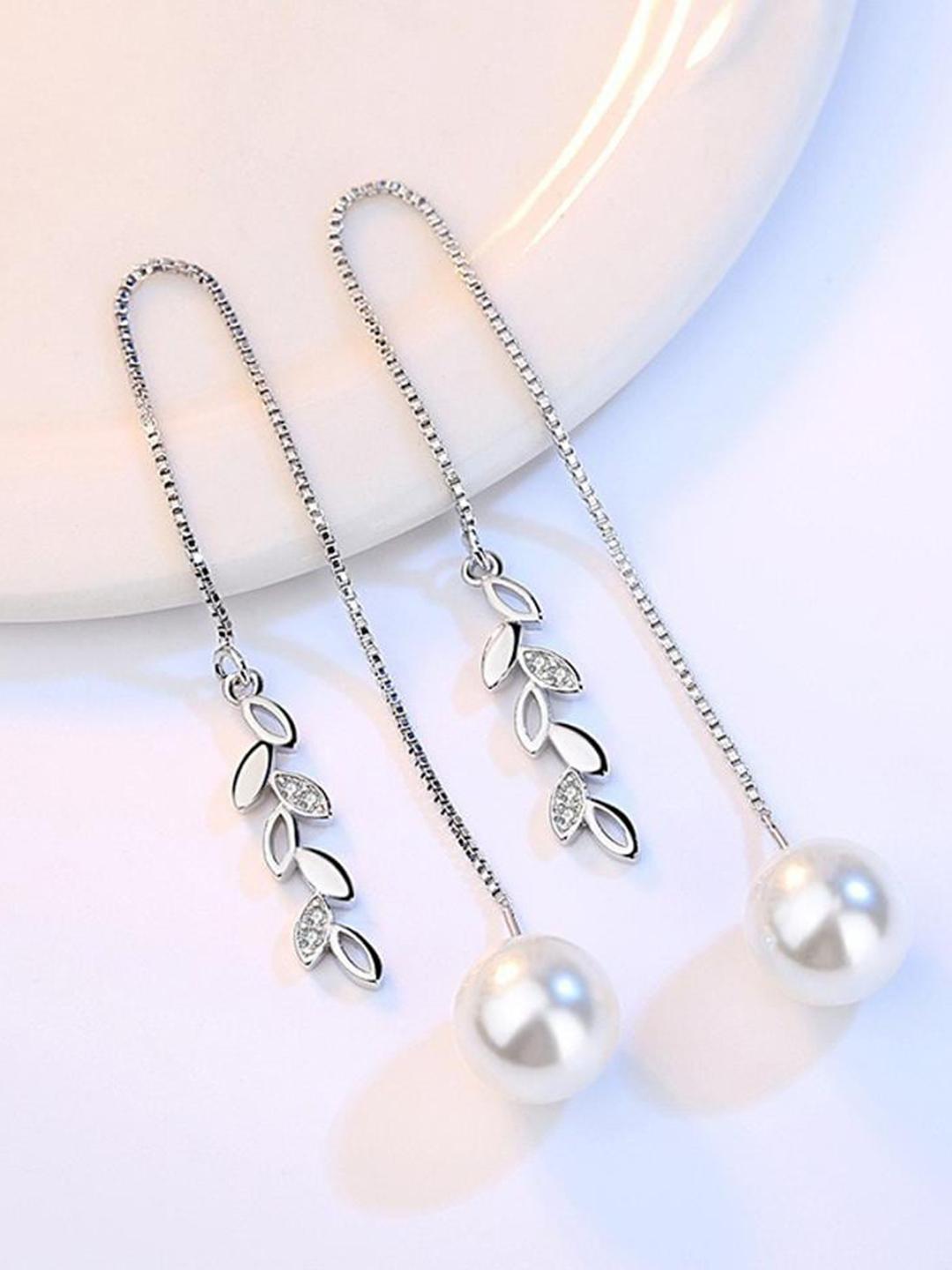 Buy MYKI Silver Plated Contemporary Hoop Earrings - - Accessories for Women