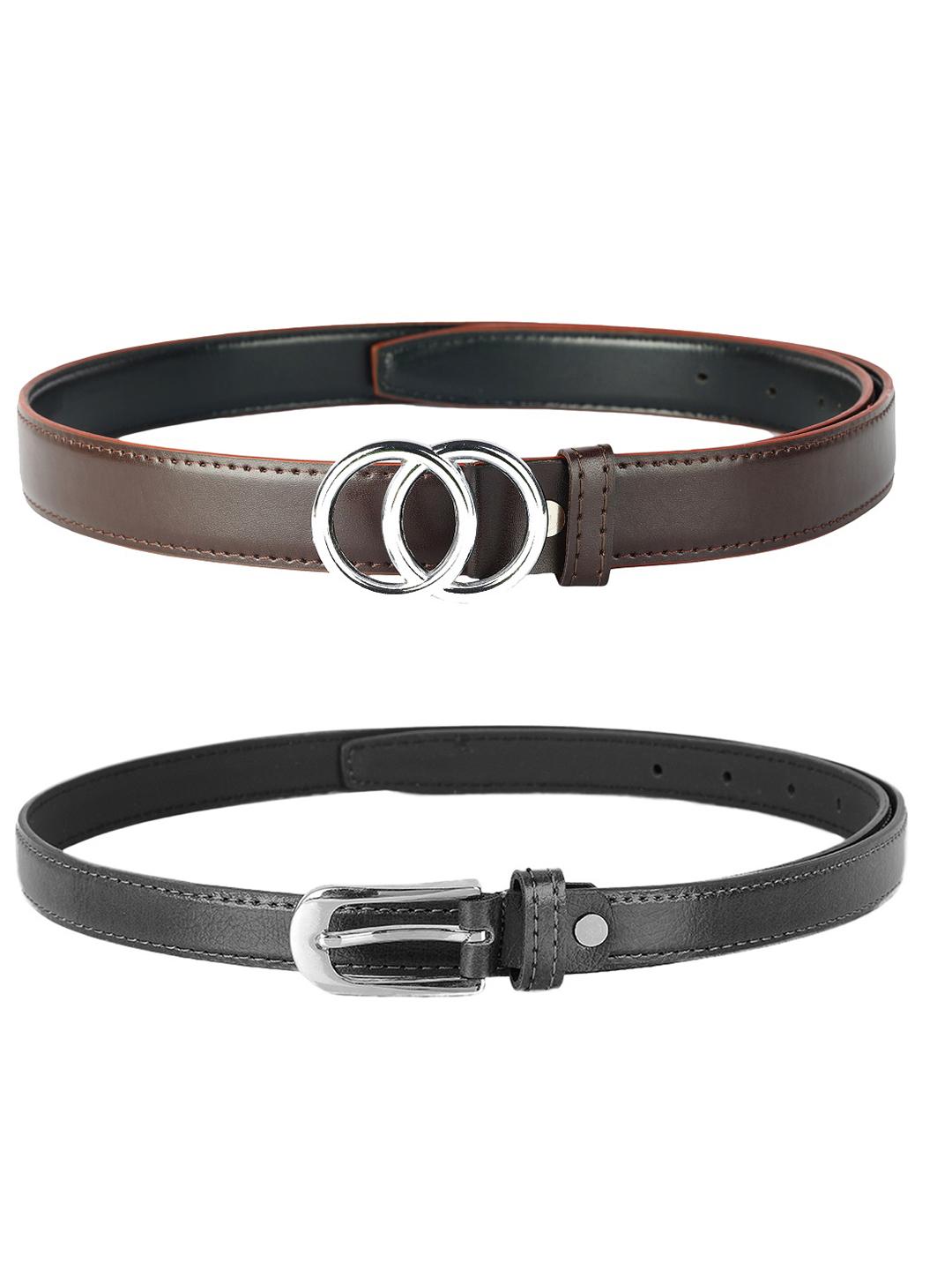 Buy ZEVORA Women Set Of 2 Leather Belt -  - Accessories for Women