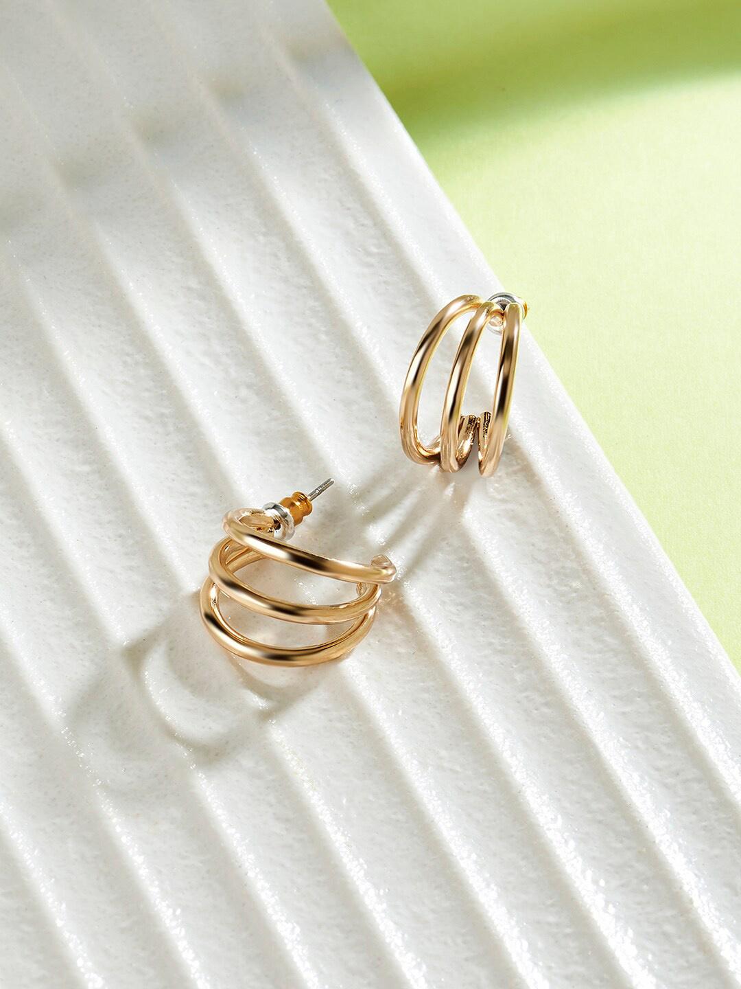 Buy Accessorize Classic Multi Half Hoop Earrings - Earrings for Women ...