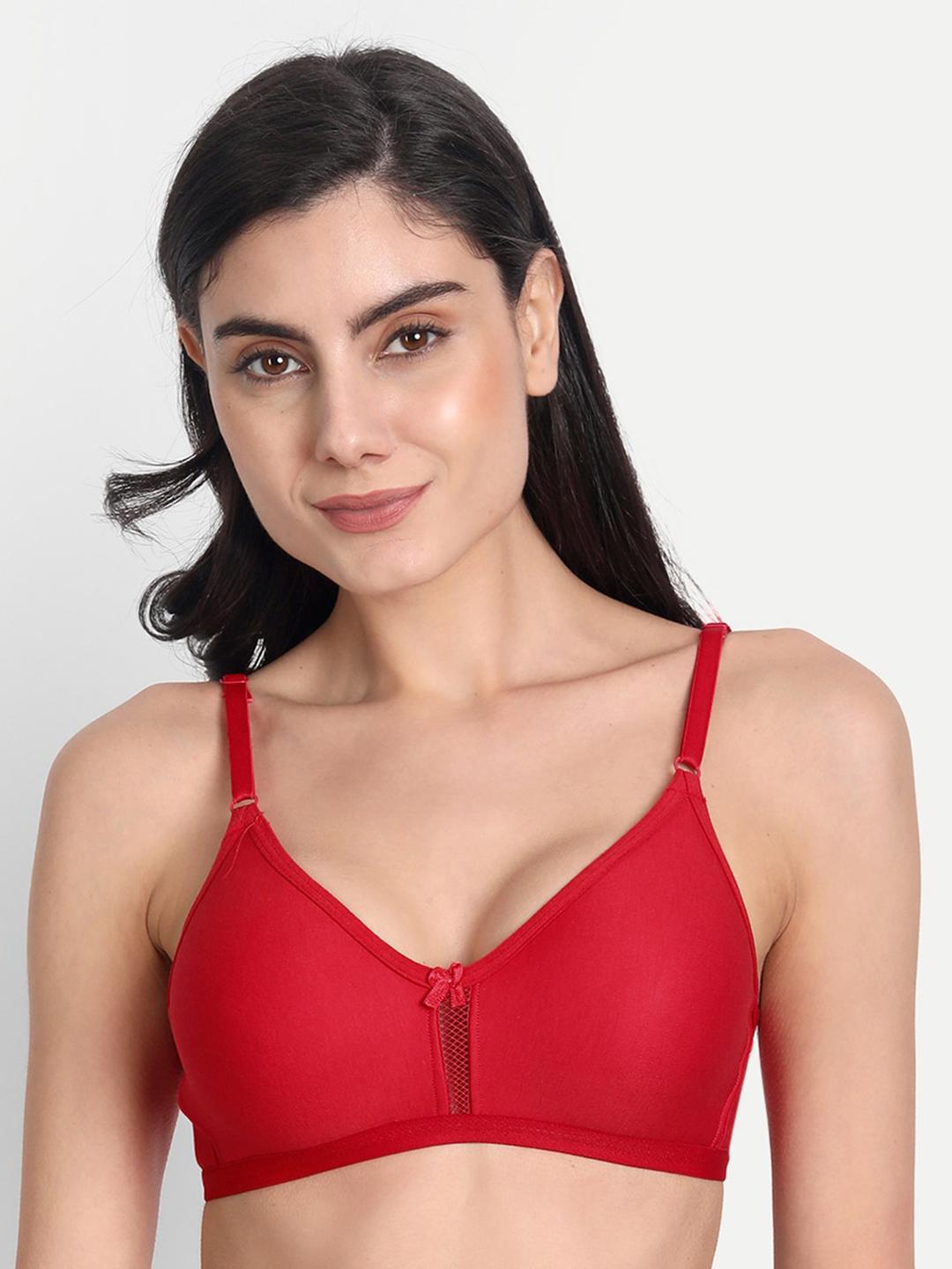 Buy Aimly Full Coverage Non Padded All Day Comfort Dry Fit Seamless Cotton T Shirt Bra -  - Apparel for Women