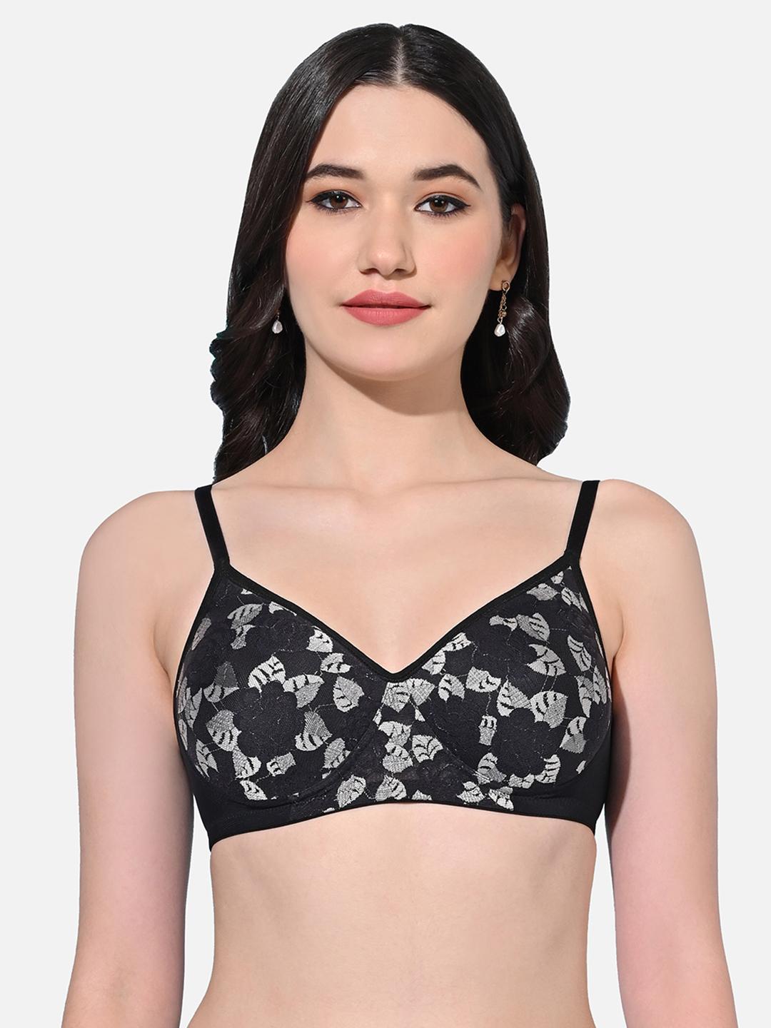 Buy FIMS Floral Full Coverage Lightly Padded Everyday Bra All Day Comfort -  - Apparel for Women