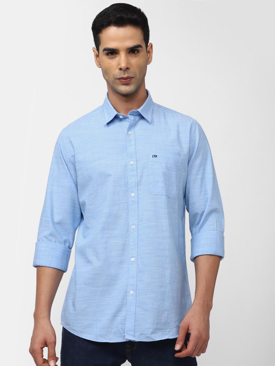 Peter England Casuals Slim Fit Cotton Casual Shirt