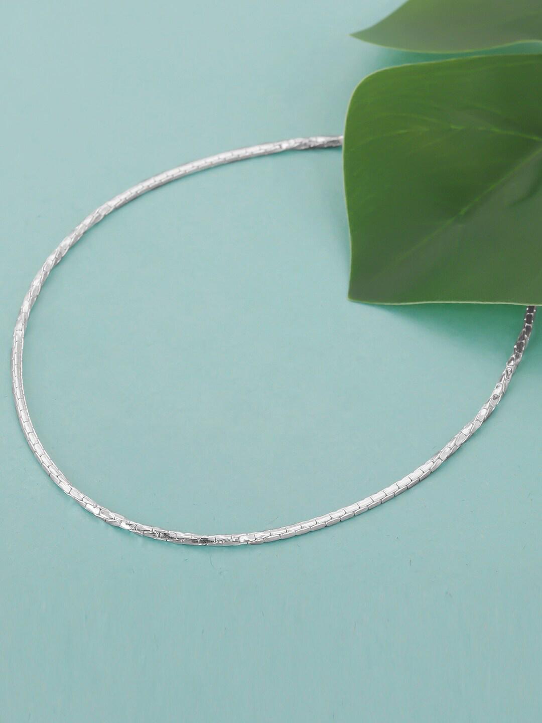 Buy GIVA Rhodium Plated 925 Sterling Silver Anklet - - Accessories for Women
