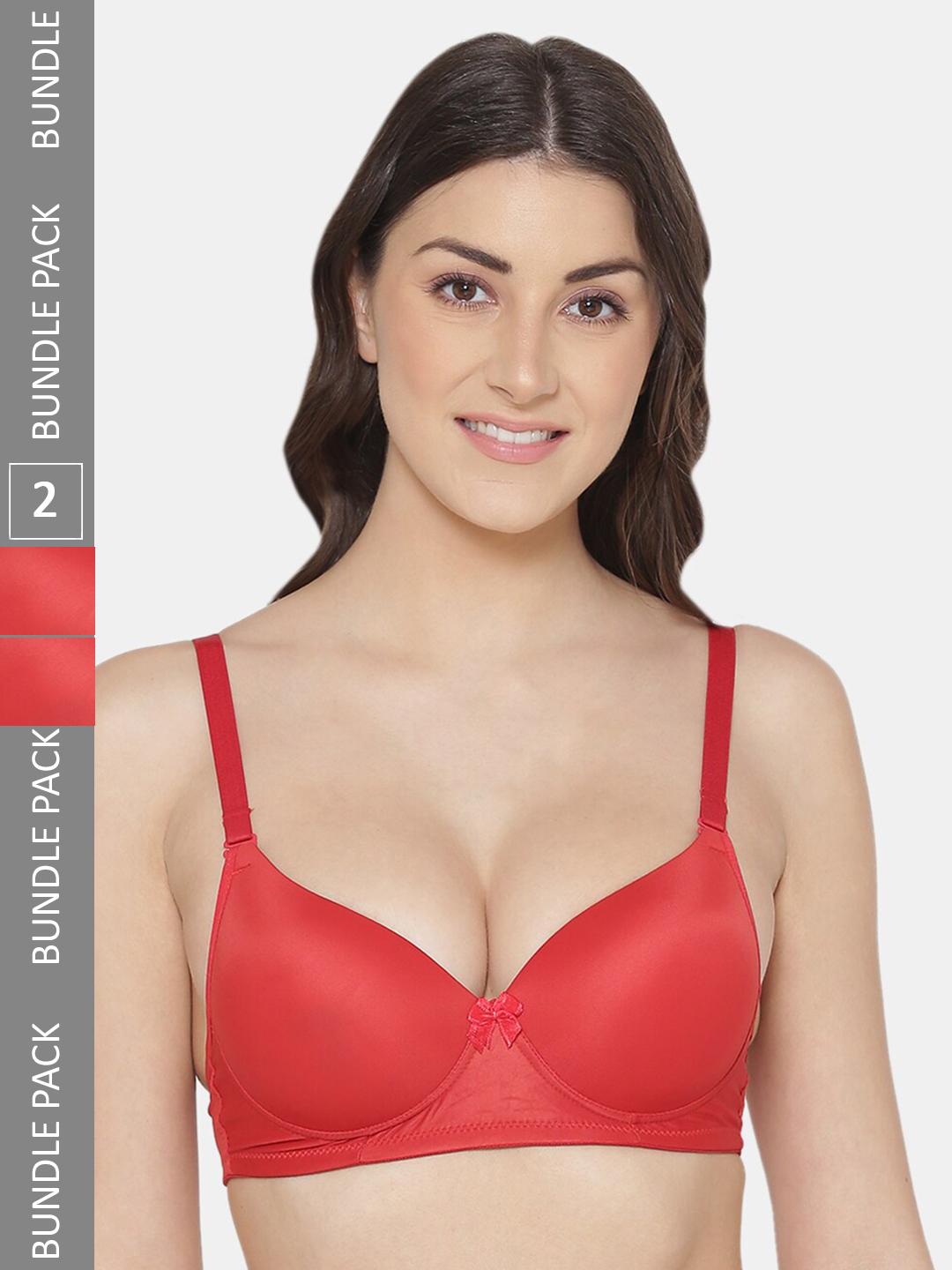 Buy Tweens Pack Of 2 Push Up Soft Polyamide 3/4th Coverage Bra - - Apparel for Women