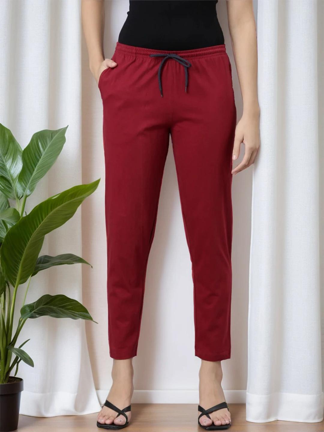 Buy Kryptic Mid Rise Relaxed Fit Pure Cotton Lounge Pants - - Apparel for Women