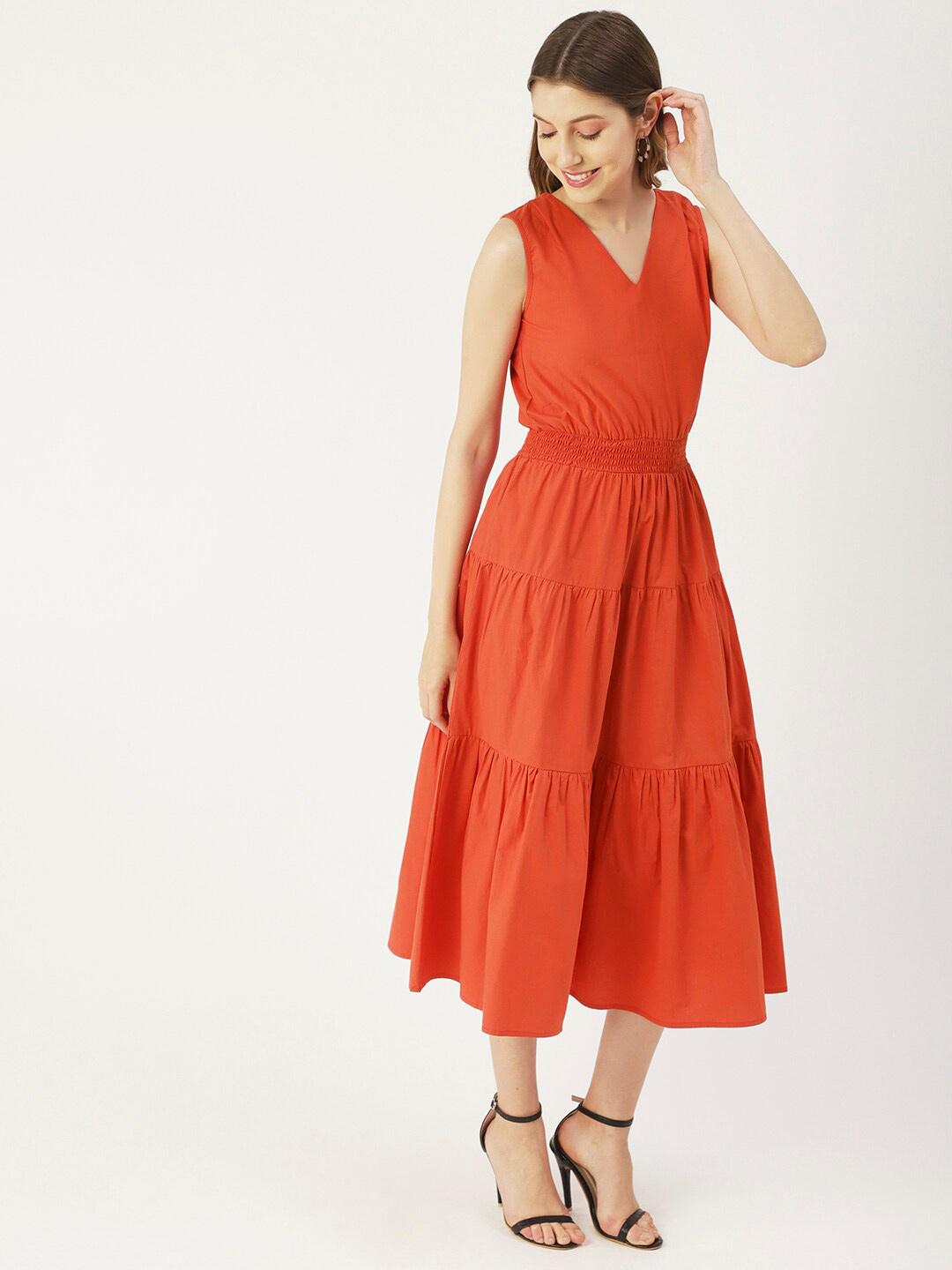 Maya | Women's V-Neck Midi Dress