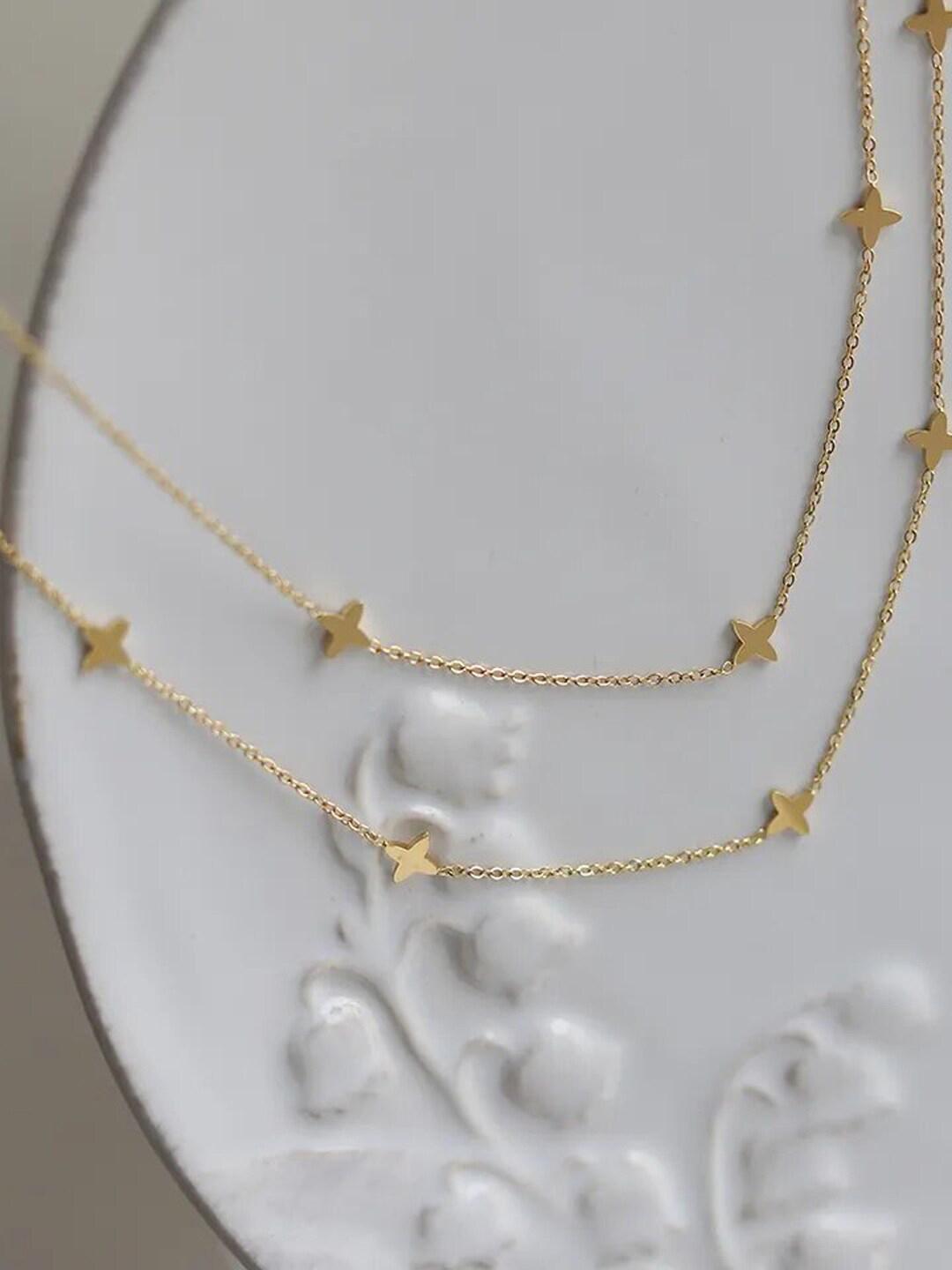 Buy PALMONAS Women18k Gold Plated Starry Night Waterproof & Anti Tarnish Necklace -  - Accessories for Women