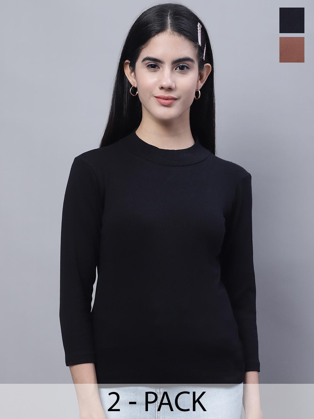 Annie Black Cotton Top