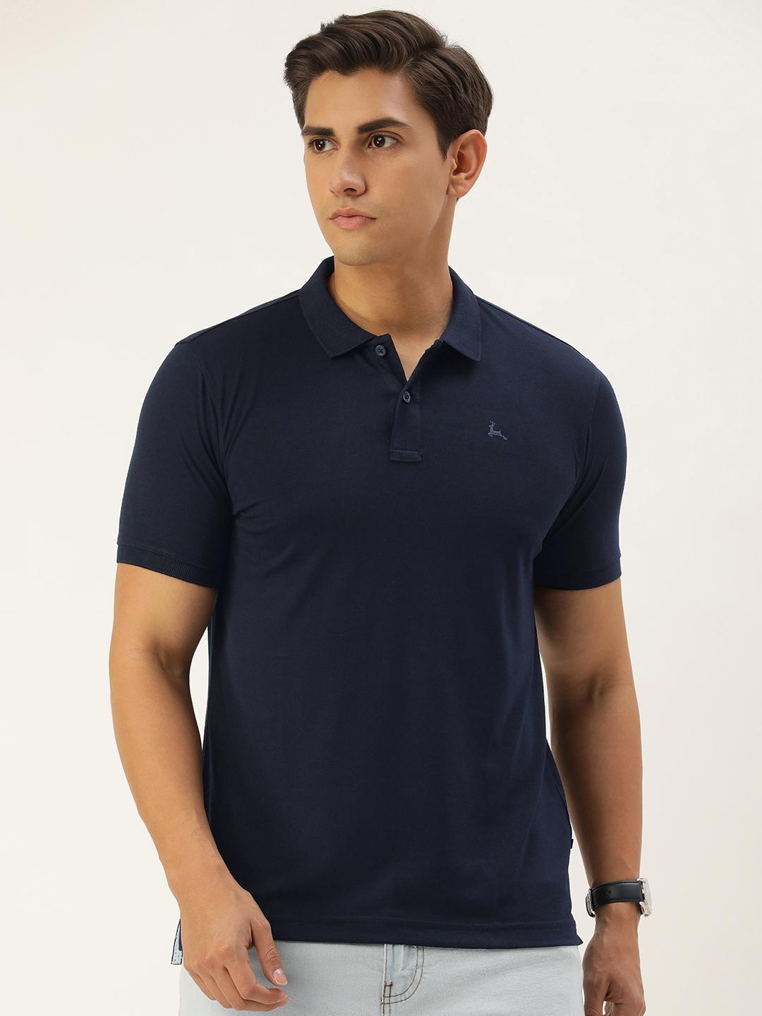 Buy Parx Men Polo Collar Pure Cotton T Shirt - Tshirts for Men 24080964 ...