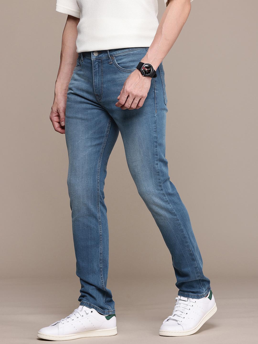 French Connection Men Slim Fit Heavy Fade Stretchable Jeans