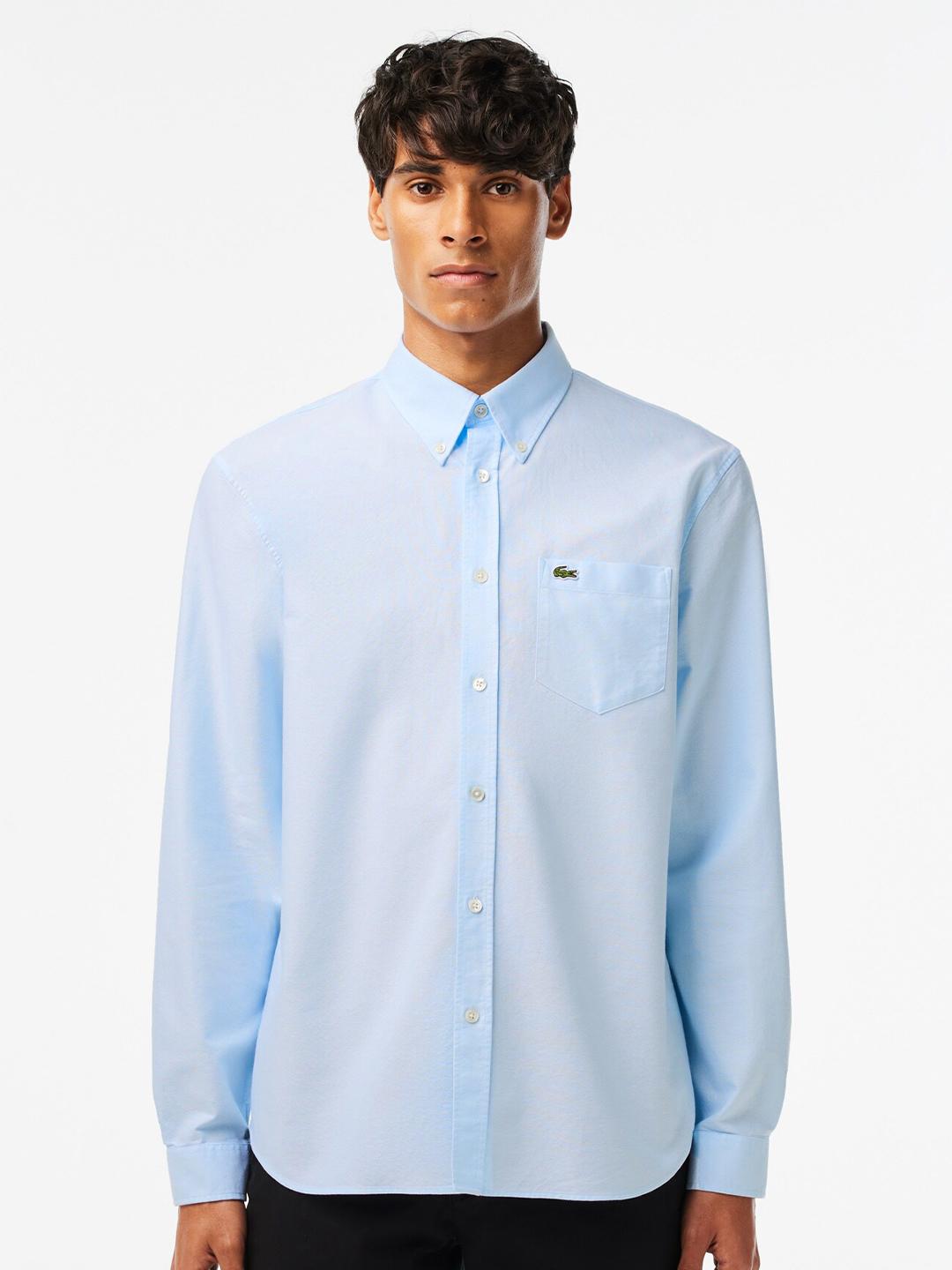 Lacoste Slim Fit Mens Light Blue Oxford Shirt