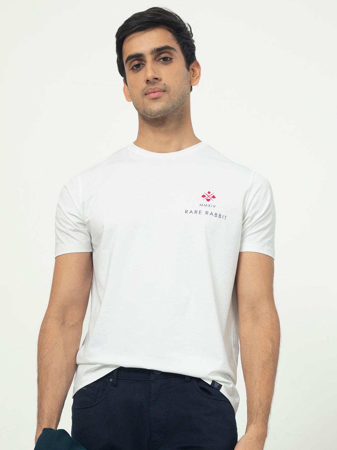 Rare Rabbit T Buy RARE RABBIT Men Castel Round Neck Slim Fit Cotton T Shirt - Tshirts ...