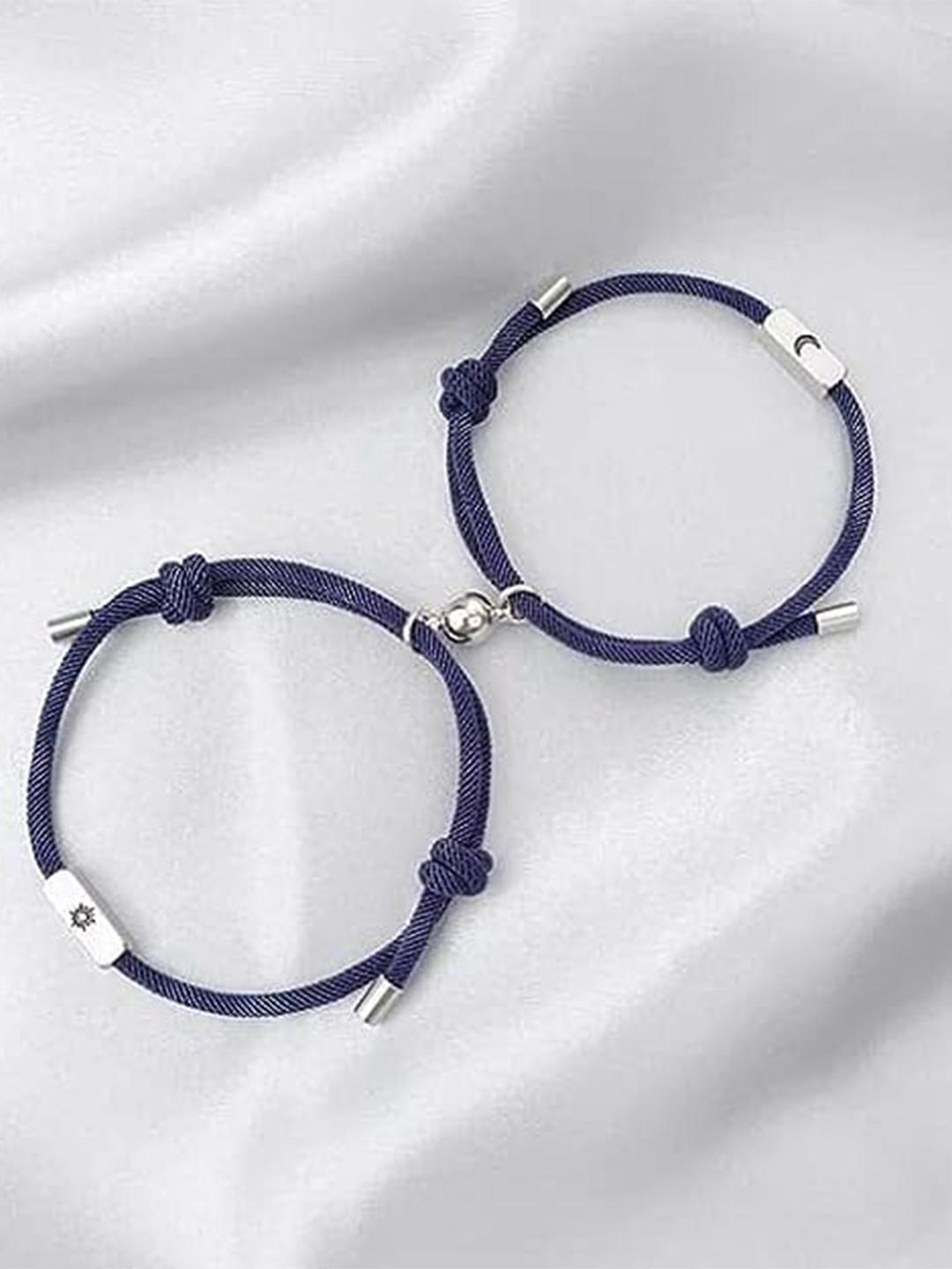 Buy KRYSTALZ Unisex Set Of 2 Charm Couples Bracelet - - Accessories for Unisex