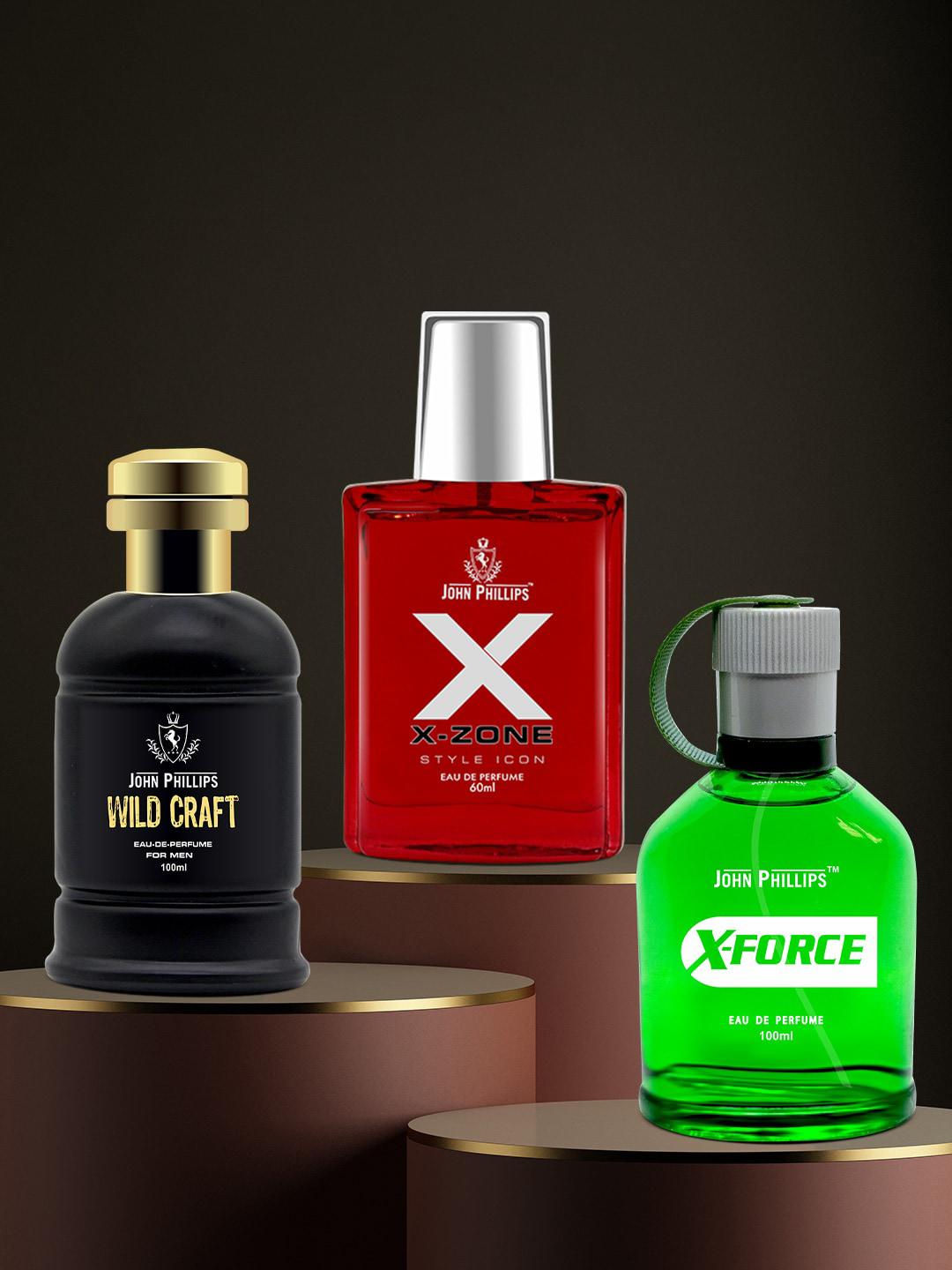 JOHN PHILLIPS Set Of 3 Luxury EDP Wildcraft 100ml Xforce 100ml Xzone 60ml - - Personal Care for Unisex