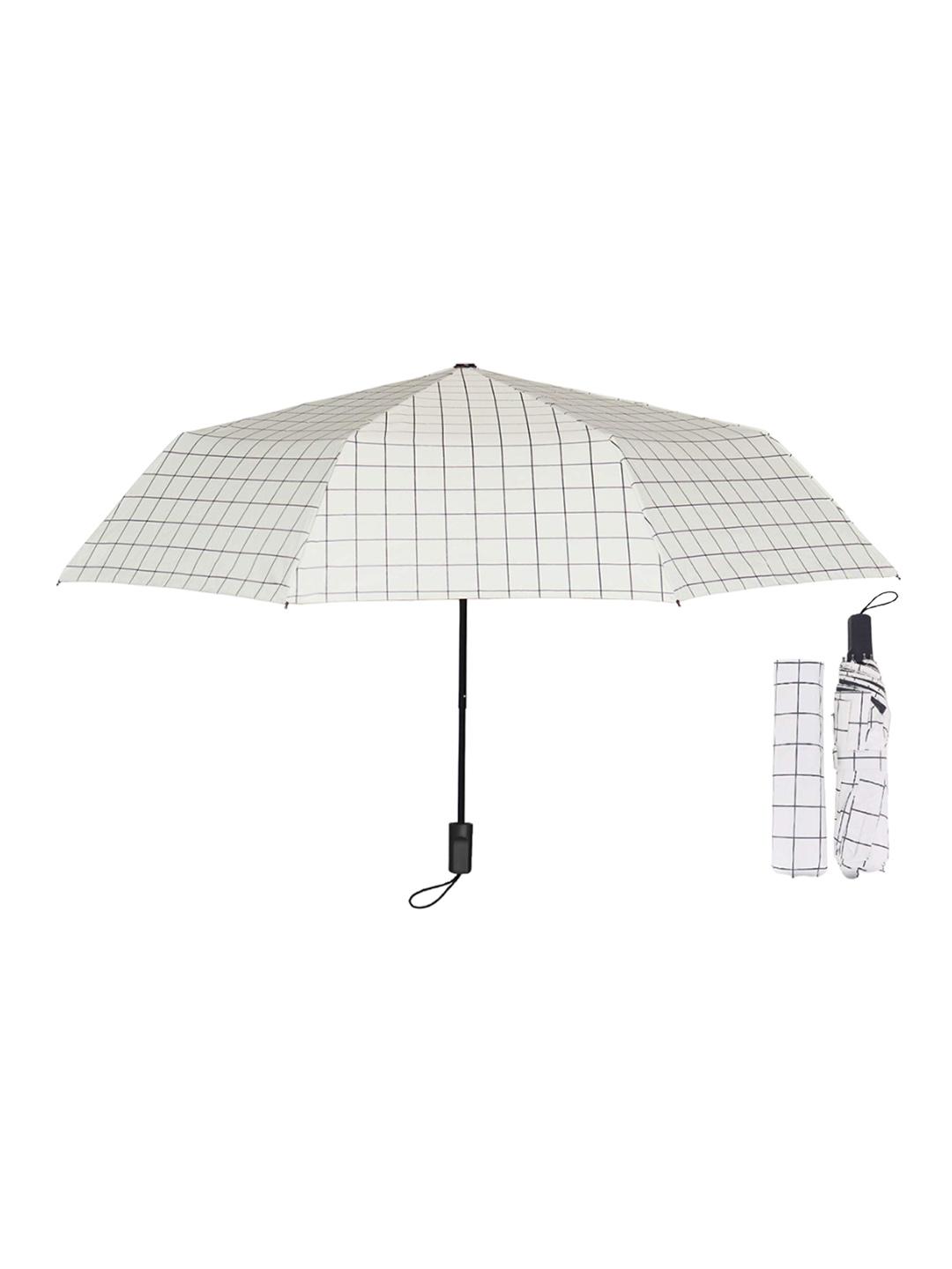 Buy Alexvyan Checked Rain Sun & UV Protection Automatic Umbrella -  - Home for Unisex