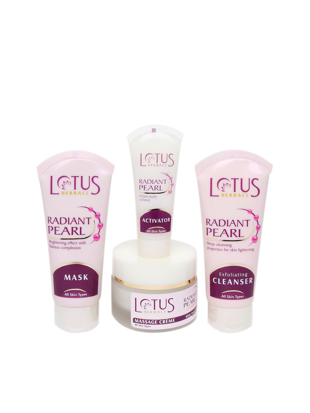 Buy Lotus Herbals Sustainable Radiant Pearl Cellular Lightening Facial Kit - - Personal Care for Women