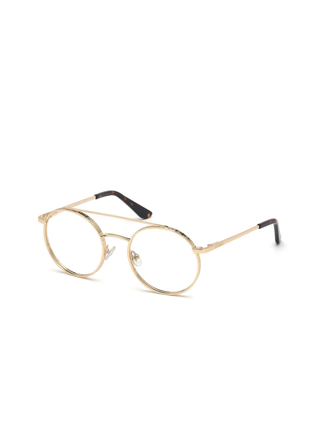 Buy GUESS Women Colourblocked Half Rim Round Frames - Frames for Women ...