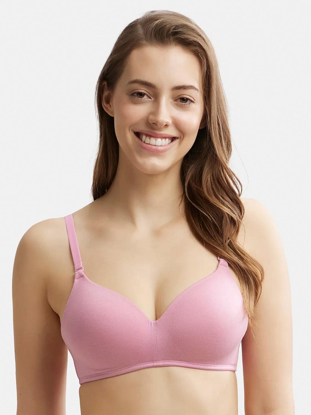 Buy Jockey Wirefree Padded Tencel Lyocell Elastane Full Coverage Multiway T Shirt Bra JW11 - - Apparel for Women