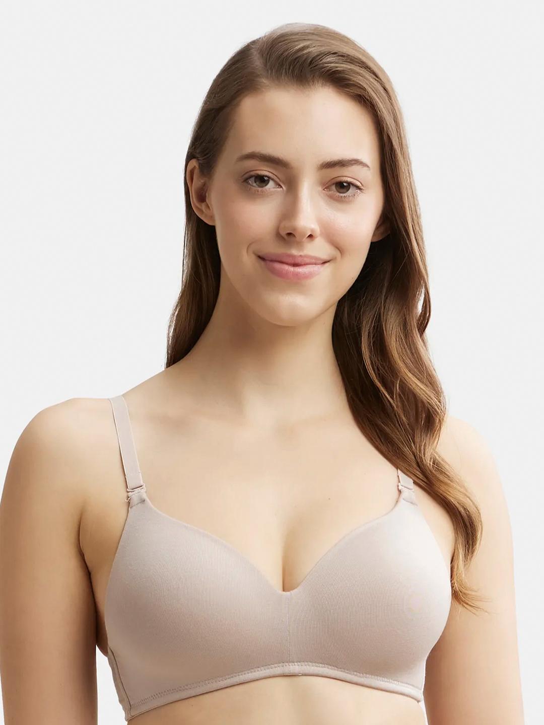 Buy Jockey Wirefree Padded Tencel Lyocell Elastane Full Coverage Multiway T Shirt Bra JW11 - - Apparel for Women